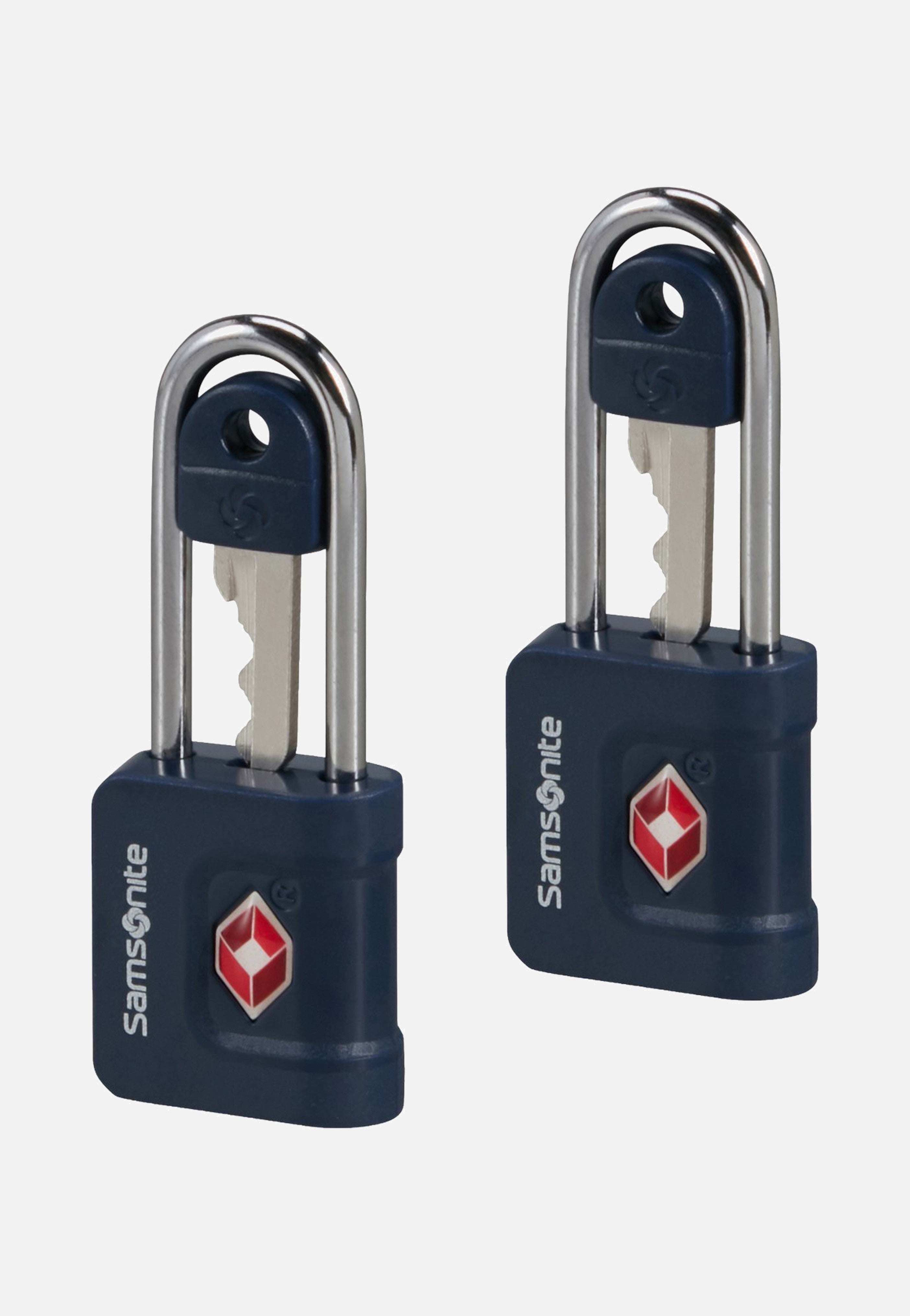 Samsonite Key Lock TSA Pack Of 2 Midnight Blue Lock