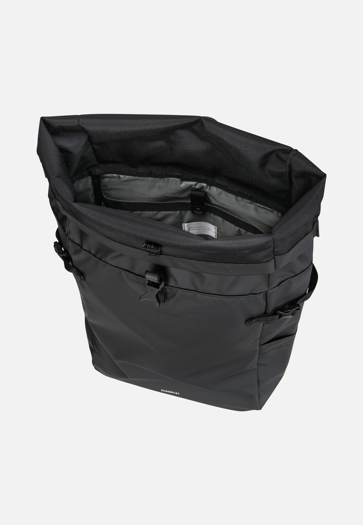 Sandqvist Arnold Black Sac à dos à enroulement