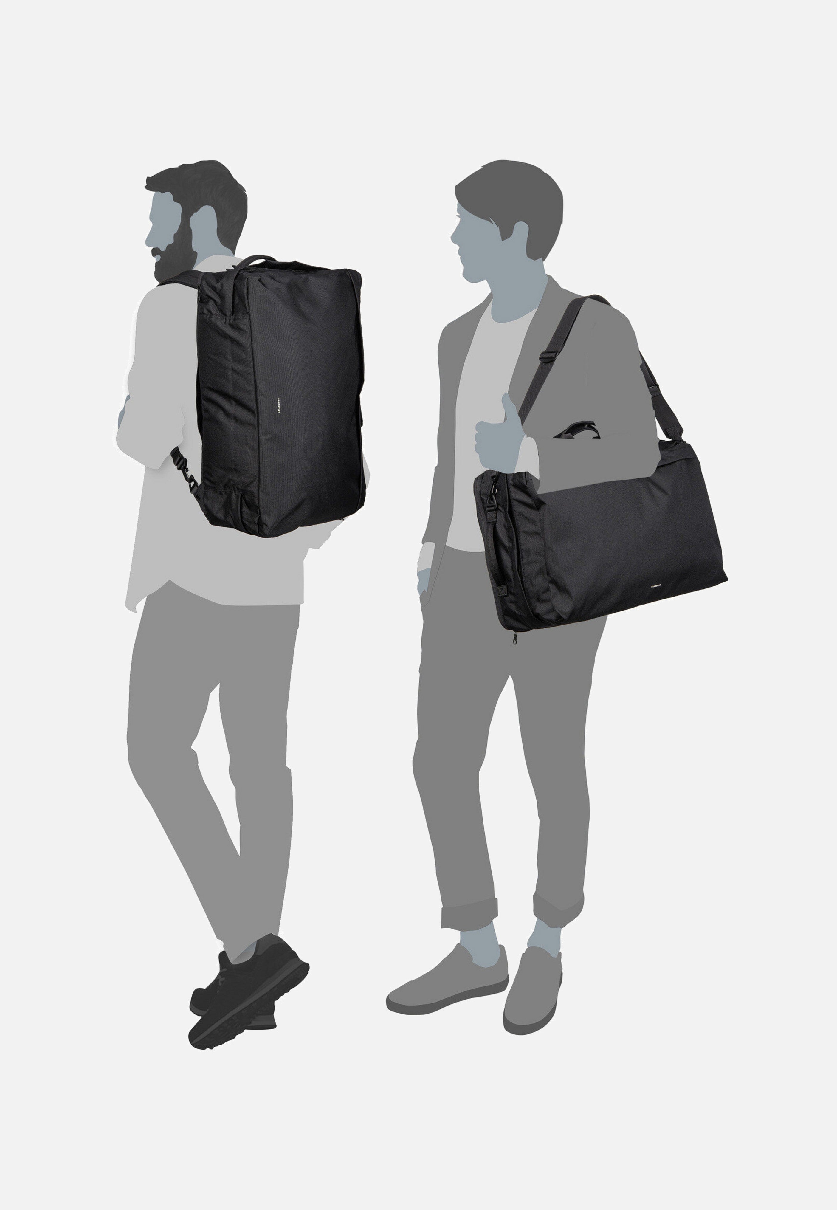 Sandqvist Go 3-Way Bag L Black Backpack