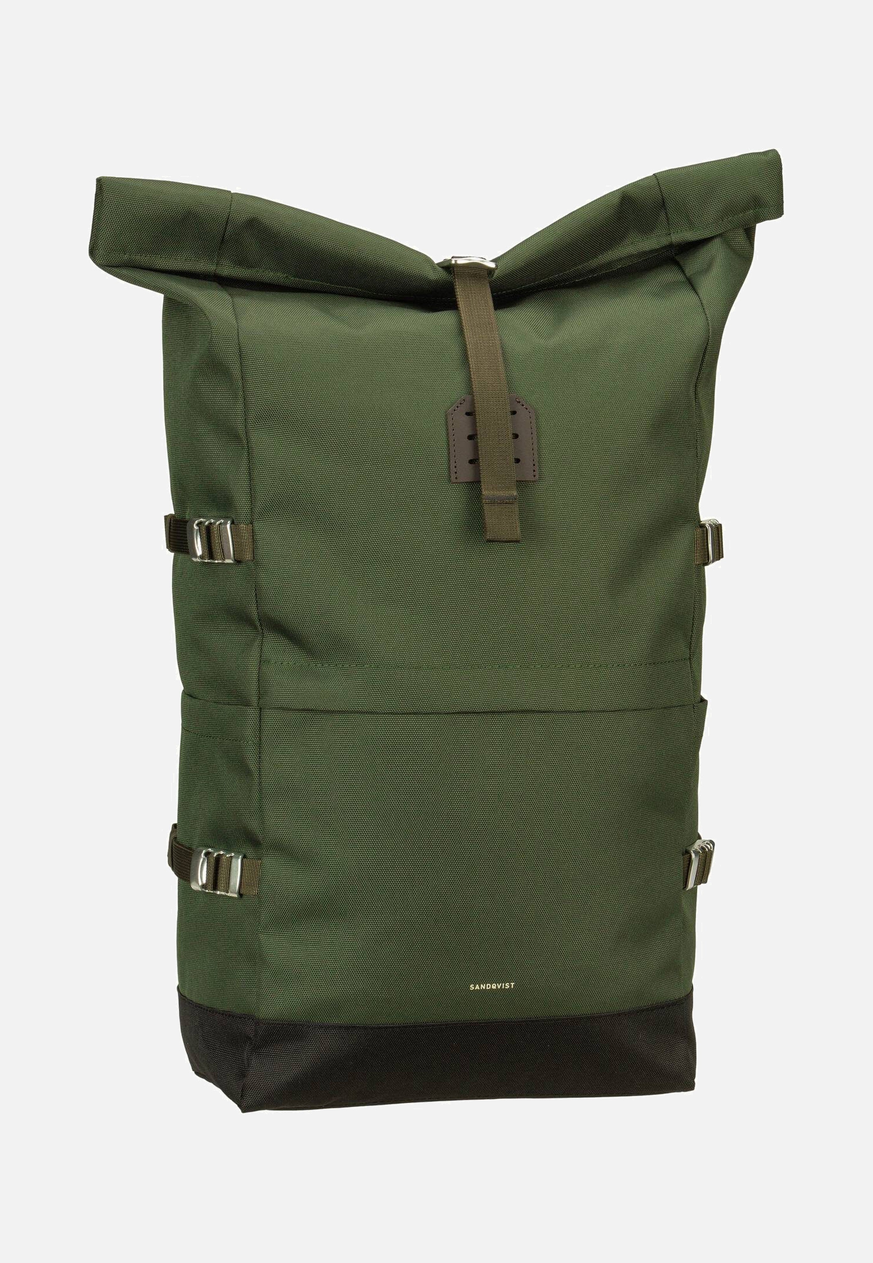 Sandqvist Icon BP L Dawn Green Rolltop Backpack