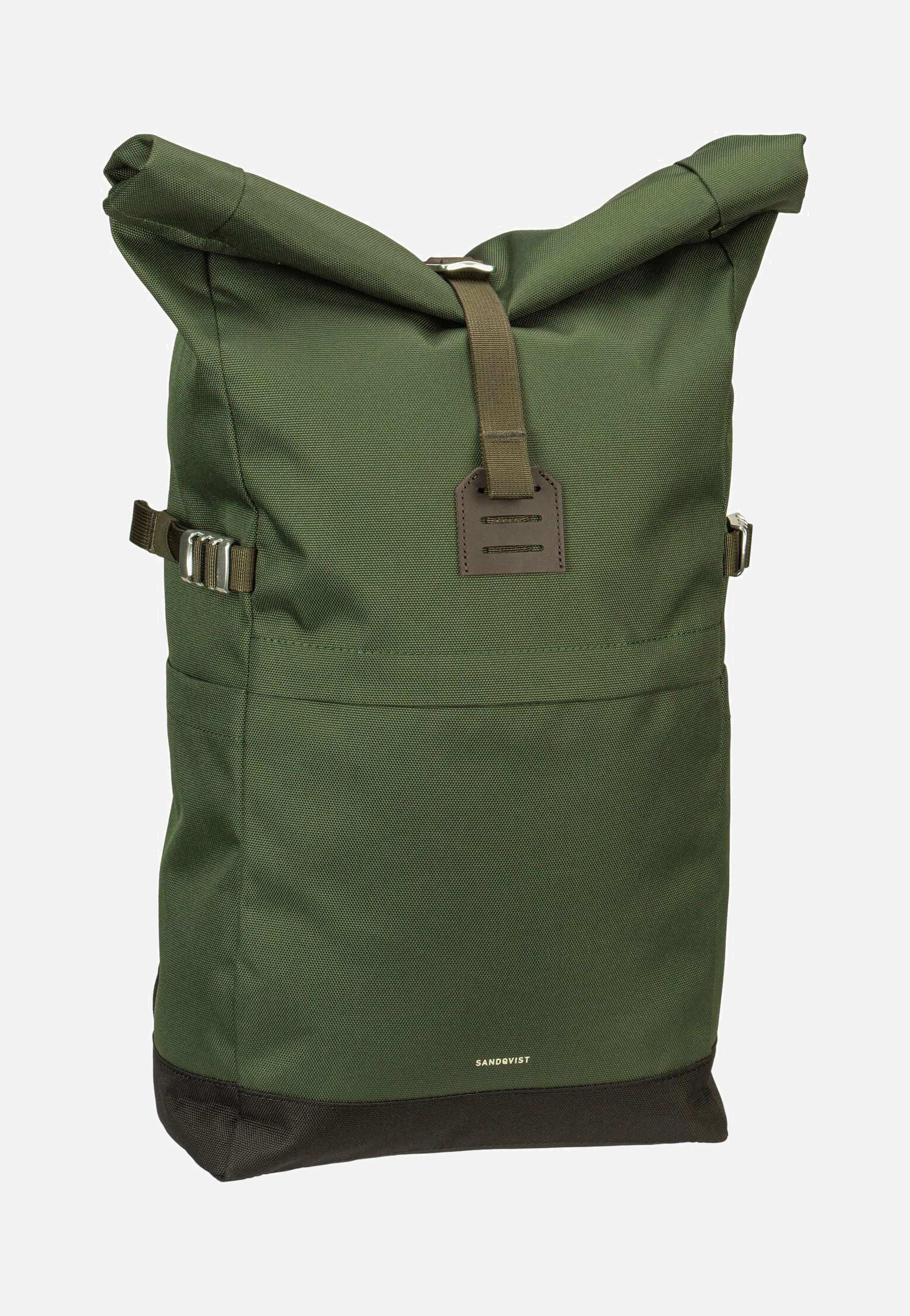 Sandqvist Icon Rolltop BP M Dawn Green Rolltop Backpack