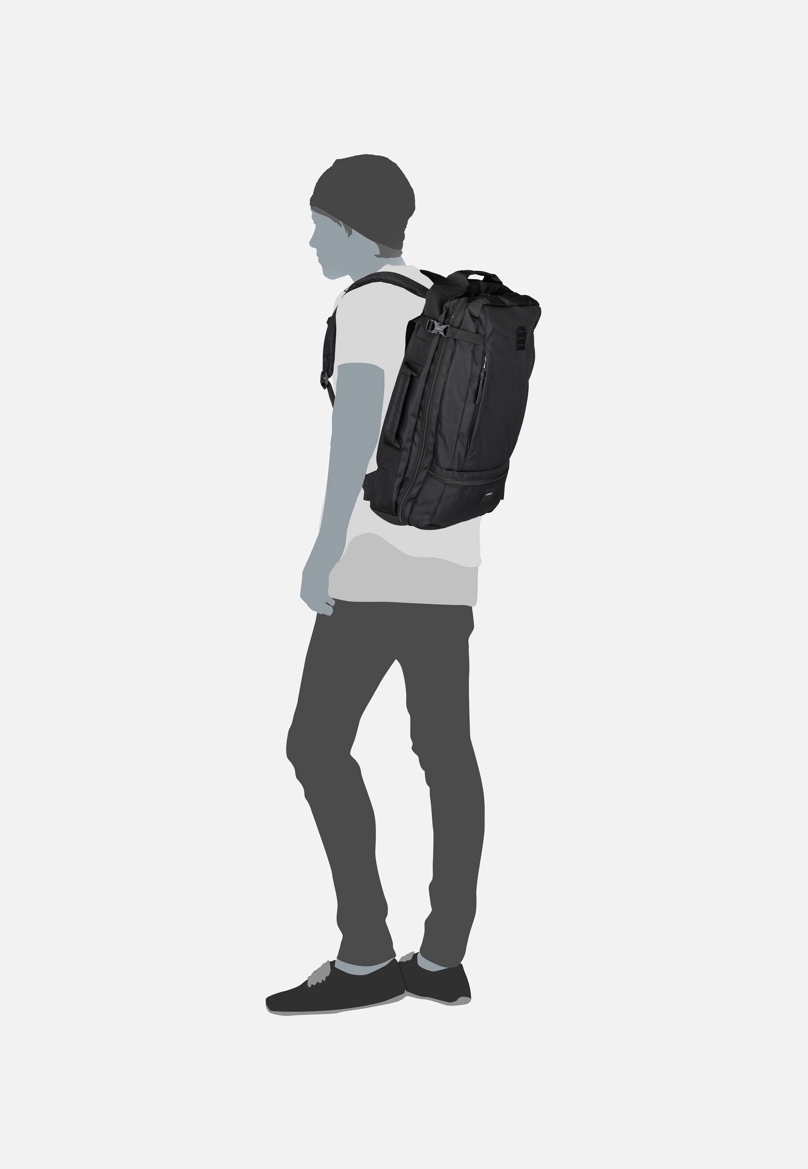 Sandqvist - Otis Black - Travel Backpack | Neutral-Image