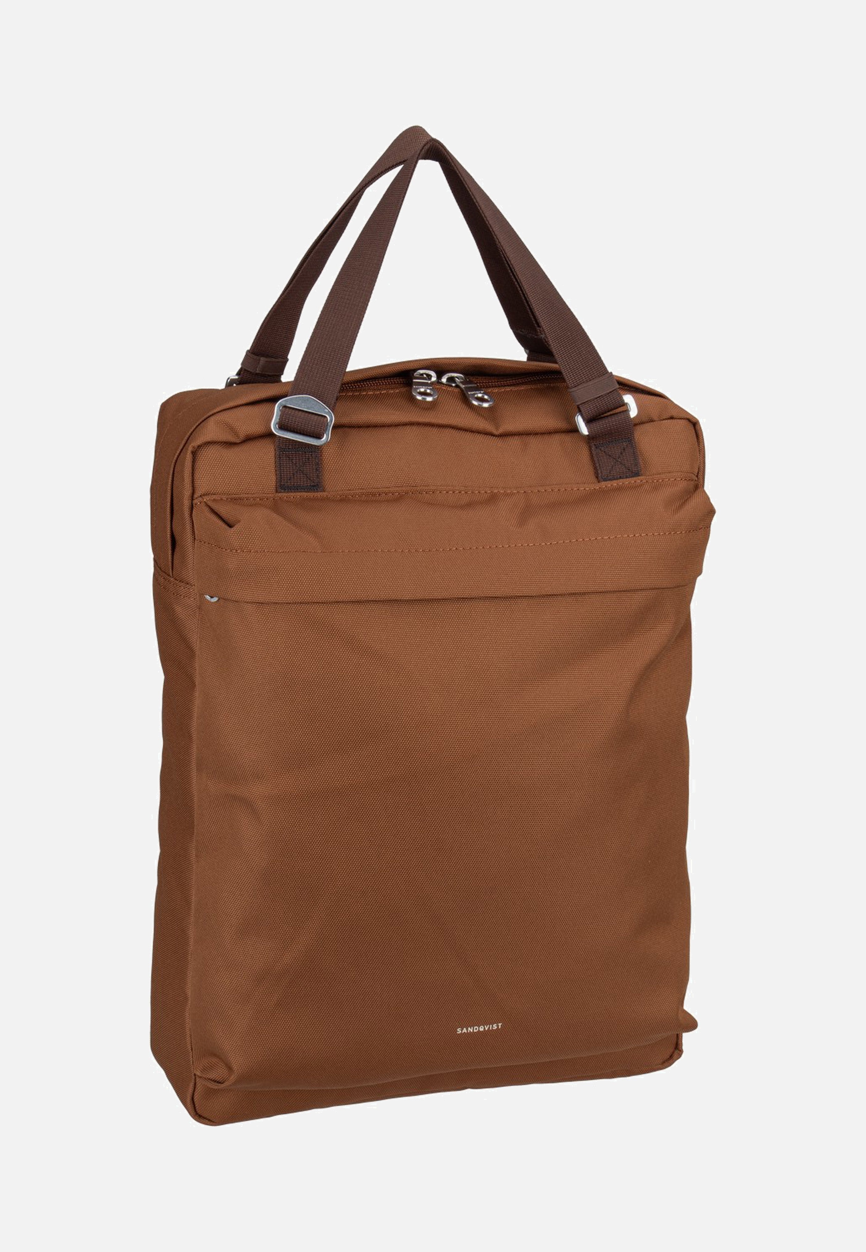 Sandqvist Go 2-Way Tote Sepia Brown Backpack