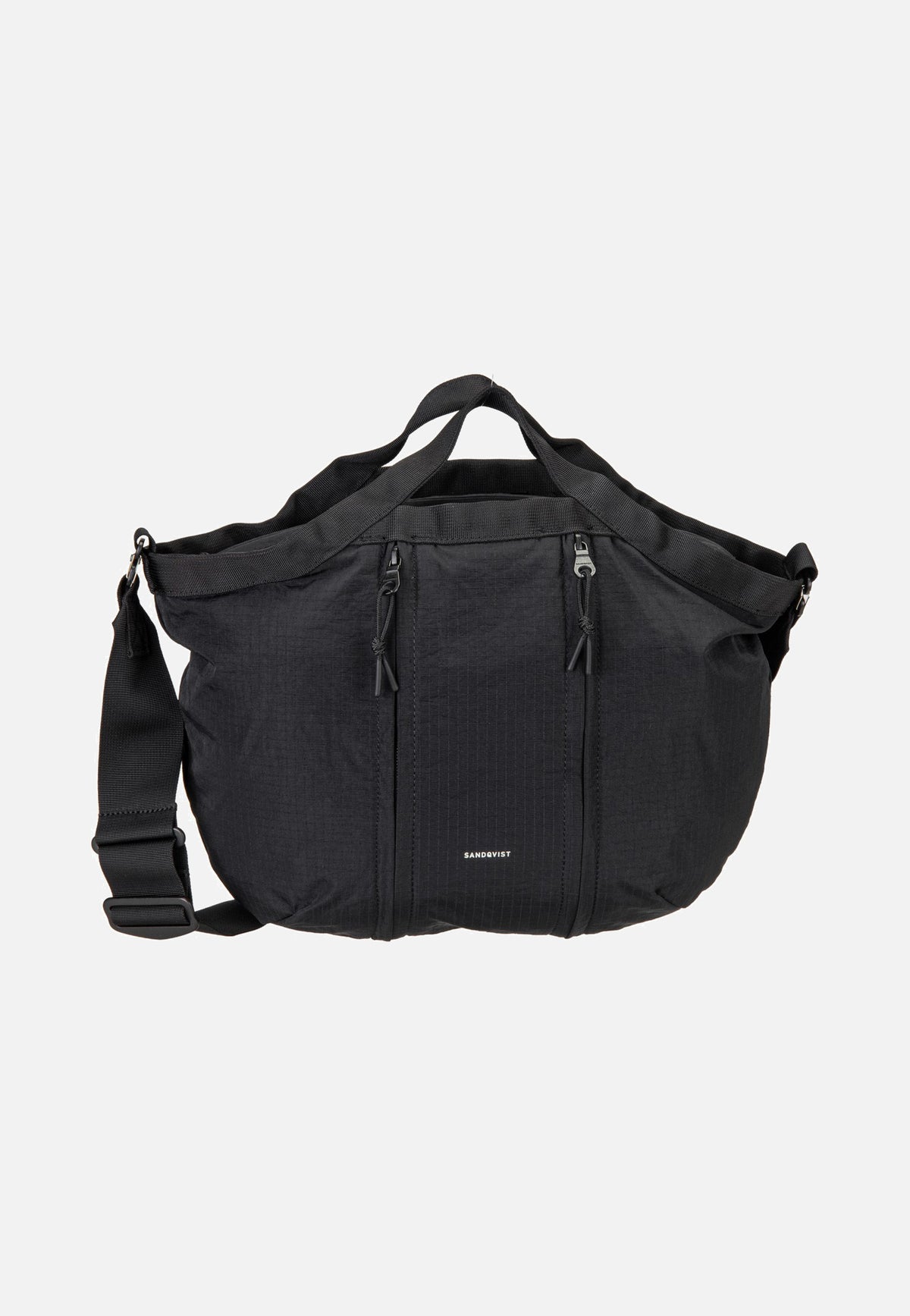 Sandqvist Grid Crossbody Black Handle Bag