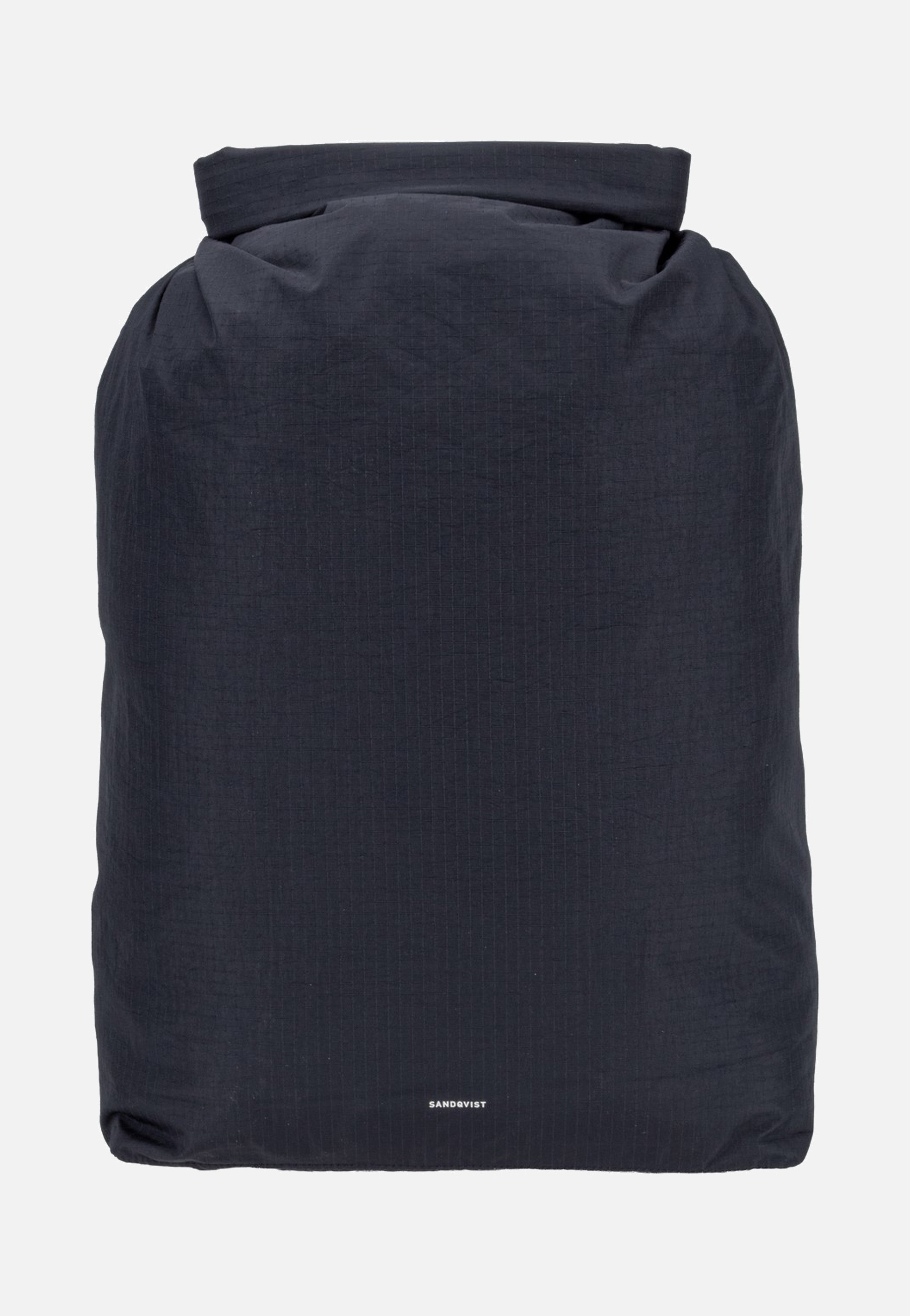 Sandqvist Grid Rolltop 14" Black Zaino arrotolabile