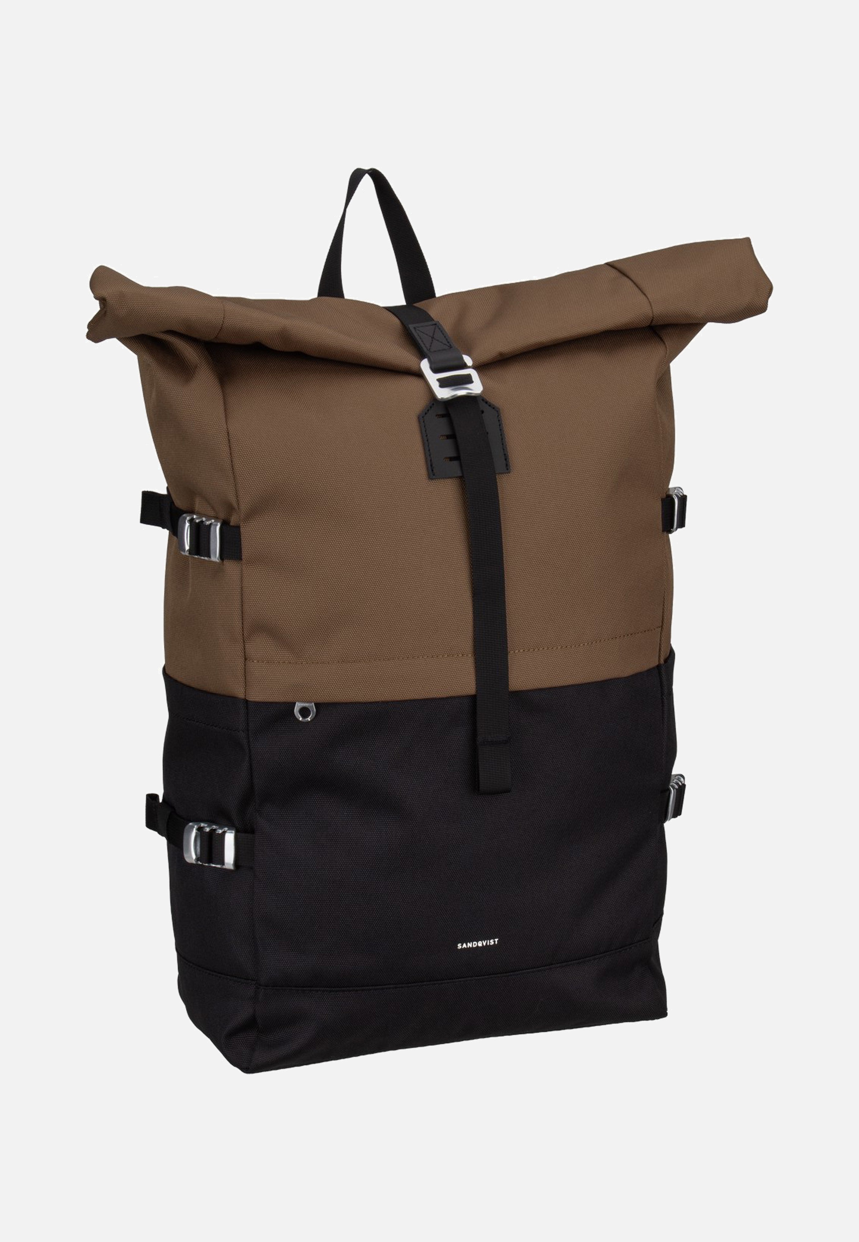 Sandqvist - Icon BP L Multi Olive - Rolltop Backpack | Neutral-Image