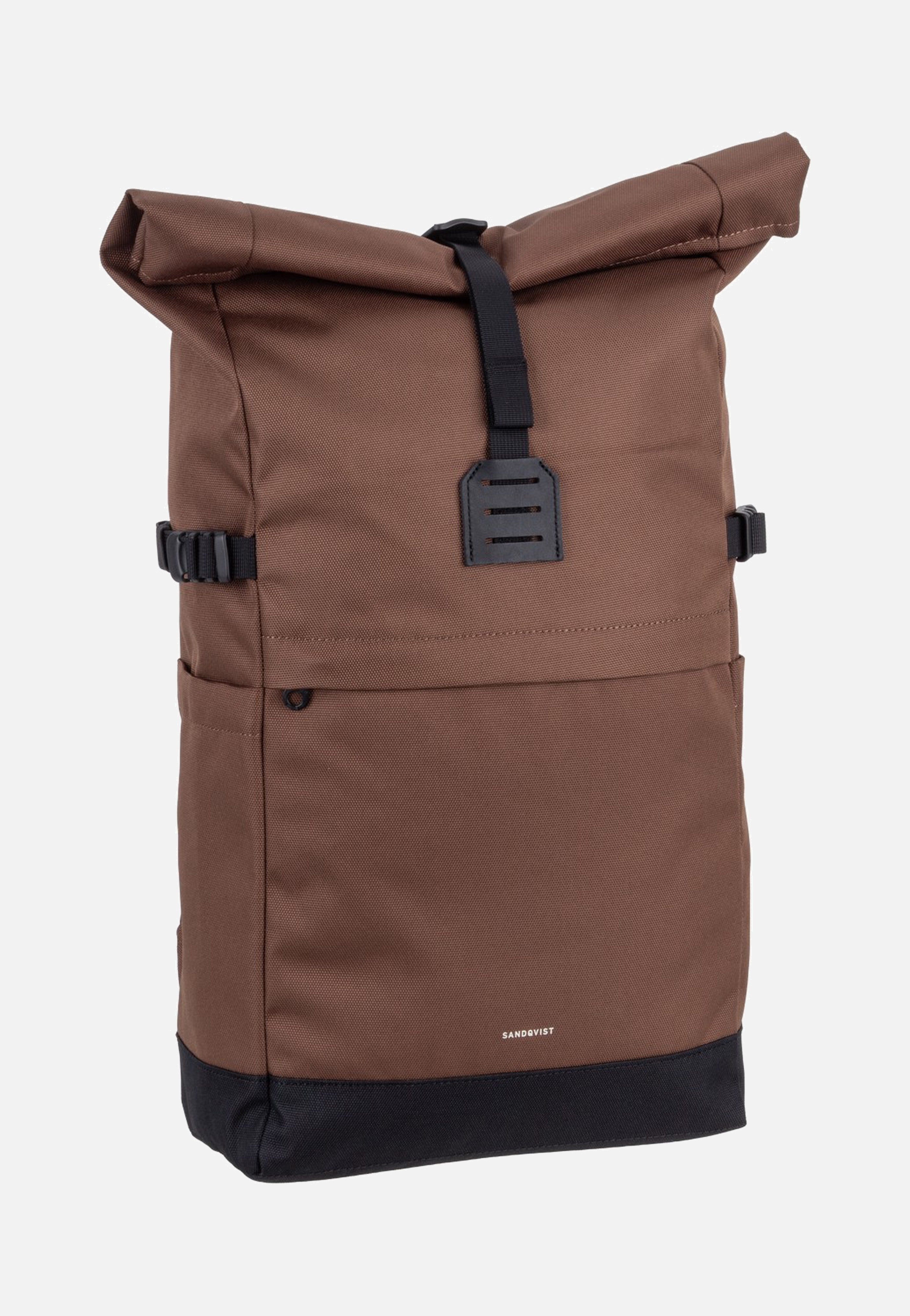 Sandqvist Icon Rolltop 14" Brown Rolltop Backpack