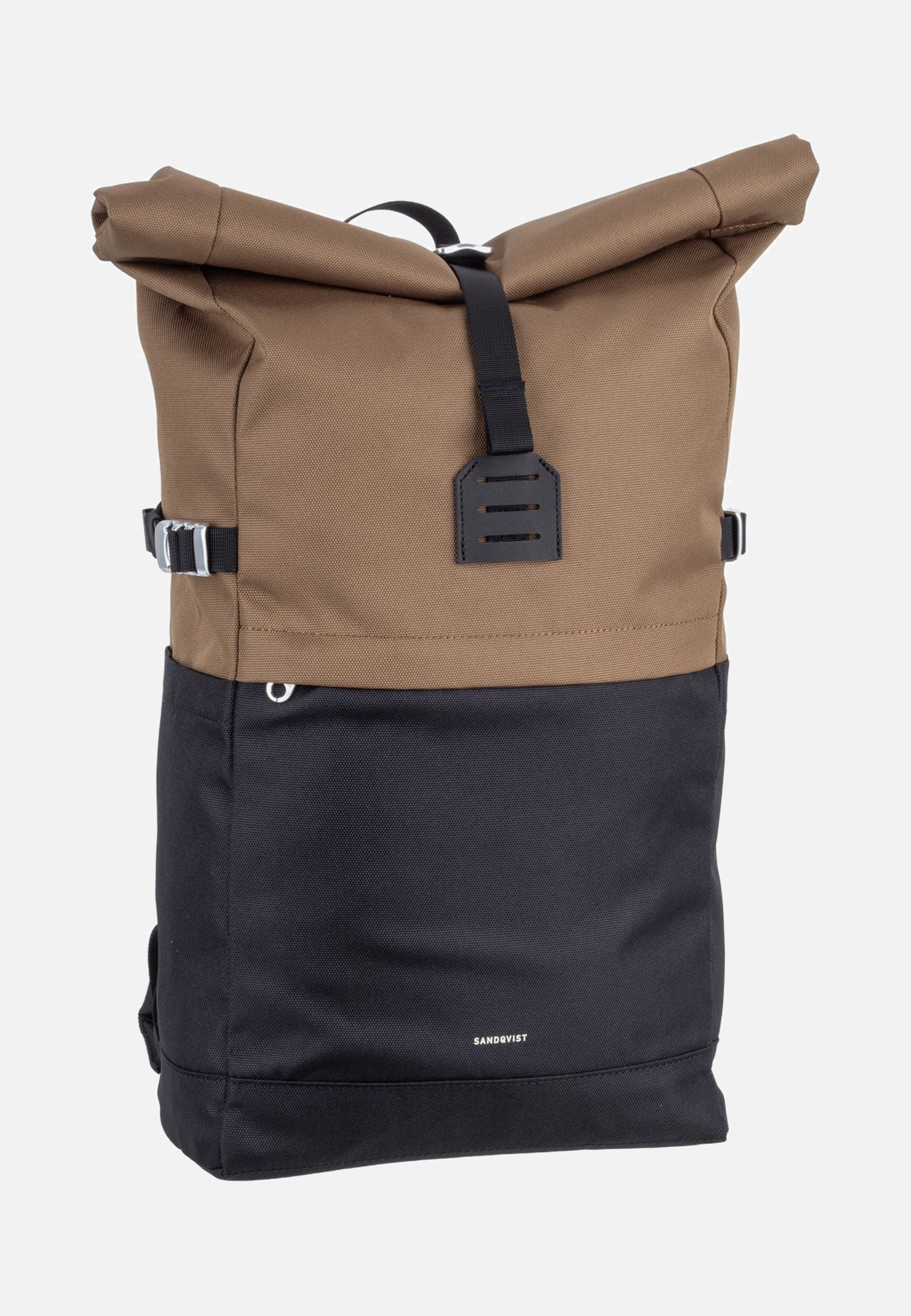 Sandqvist Icon Rolltop 14" Multi Olive Rolltop Backpack