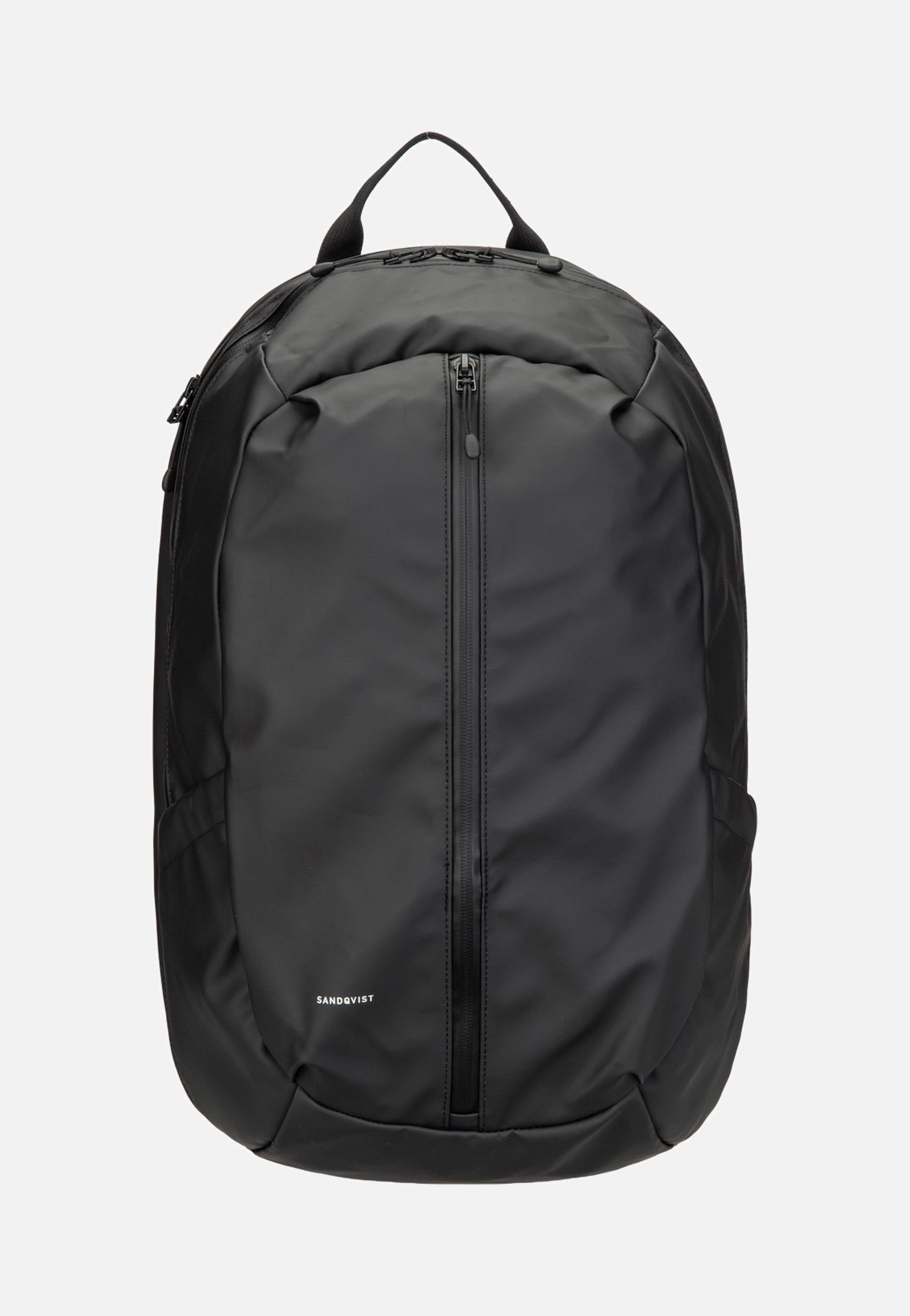 Sandqvist Stream Zipper Black Backpack