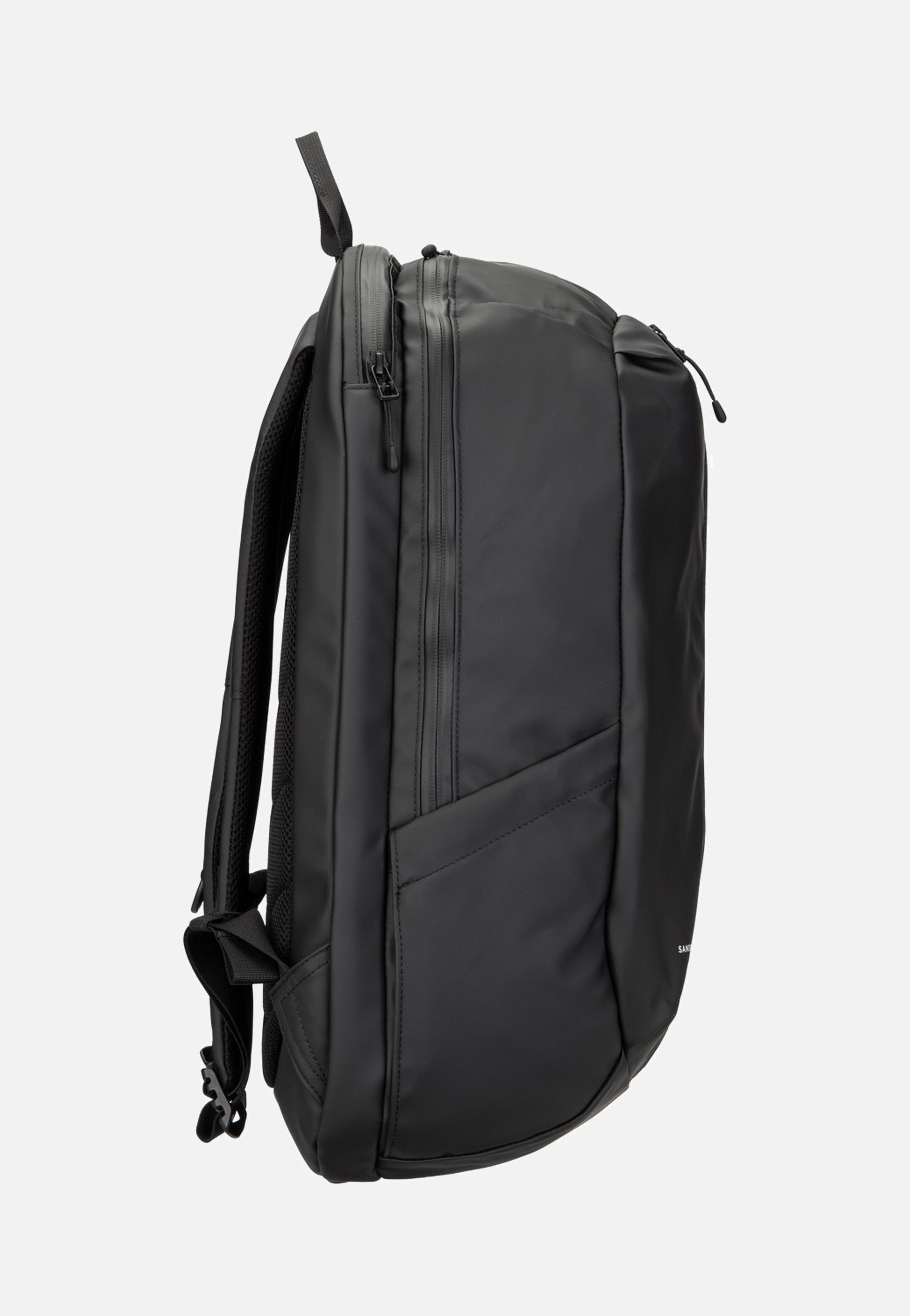 Sandqvist Stream Zipper Black Backpack