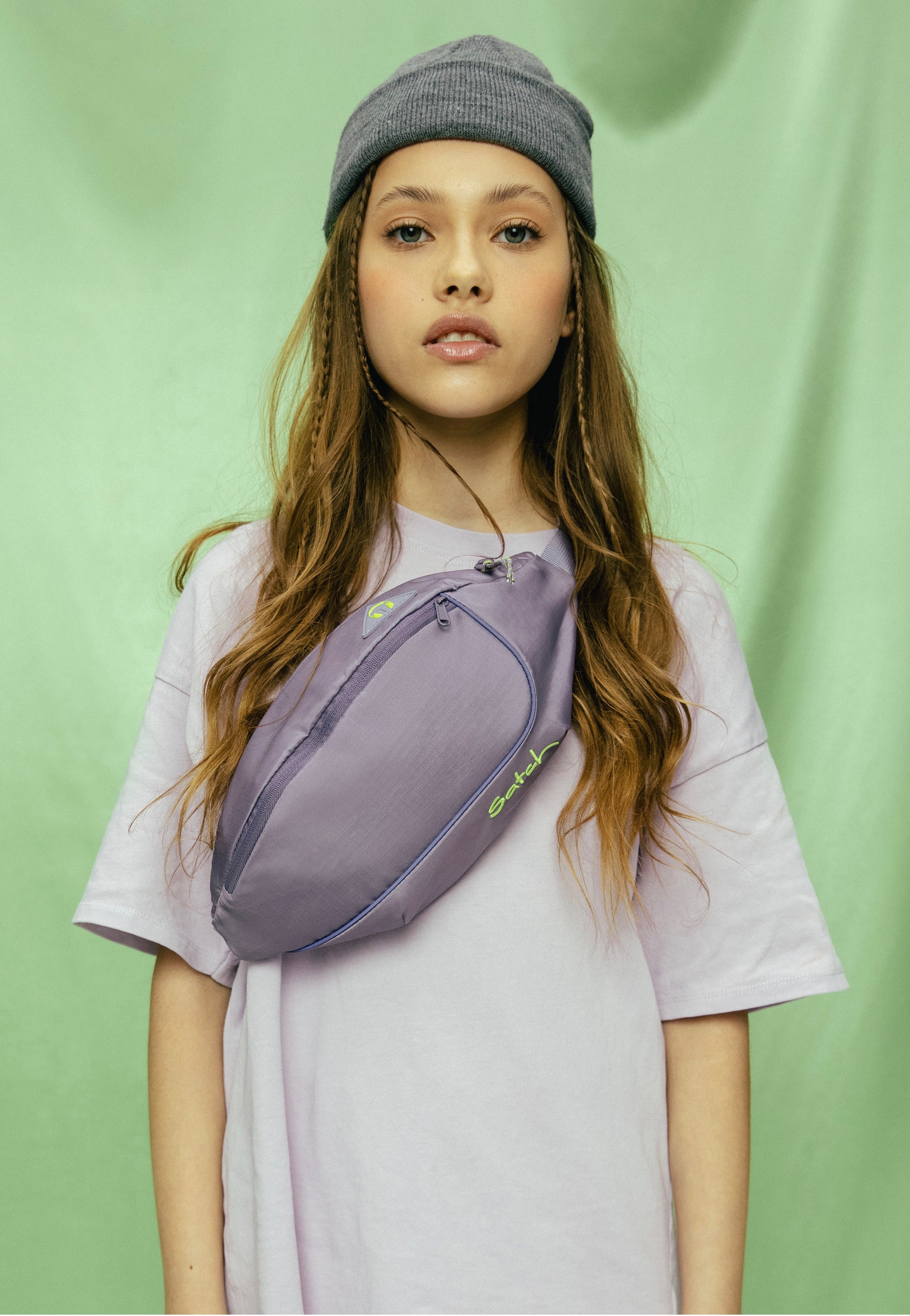 satch Cross Ripstop Purple Hip Bag