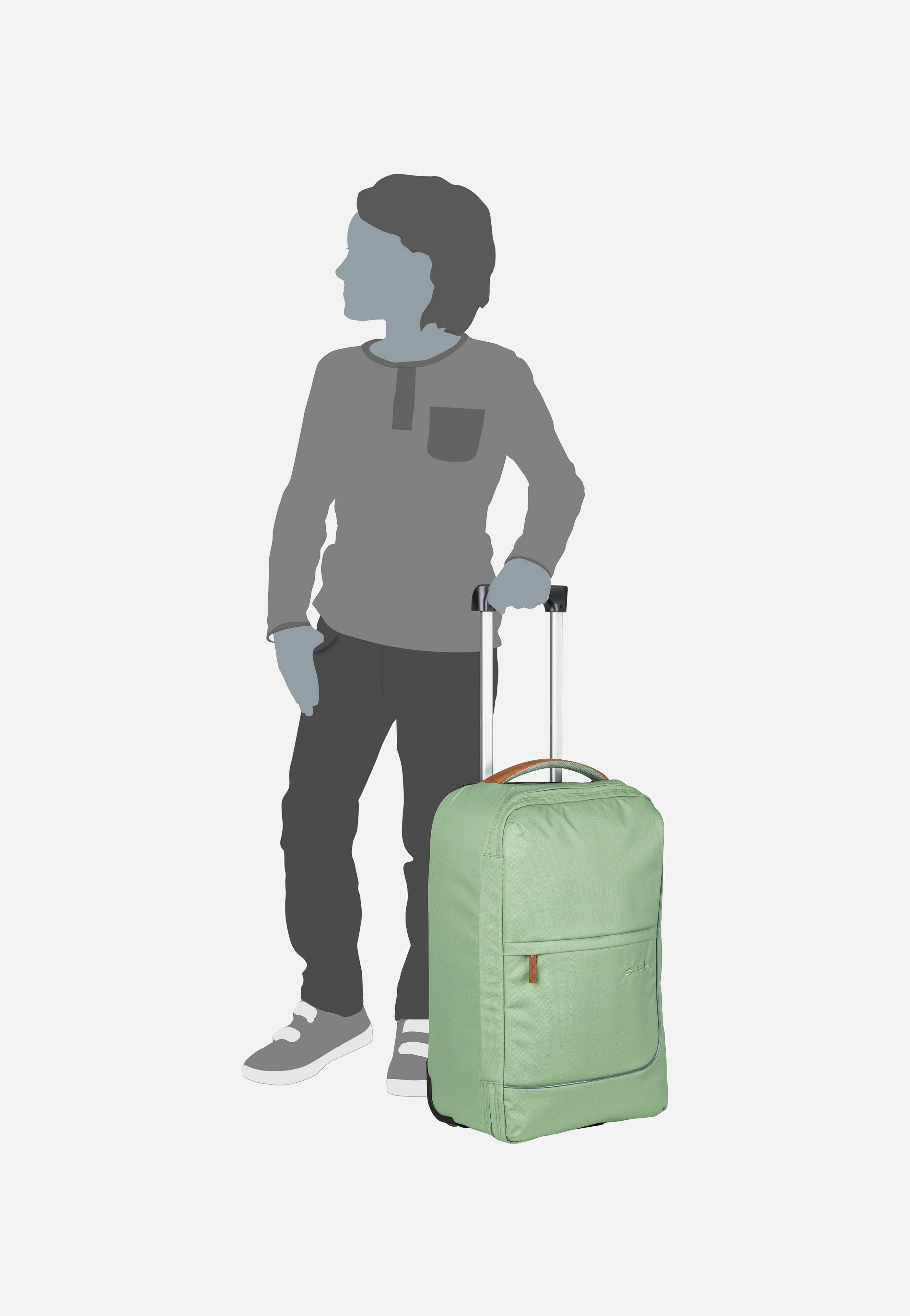 satch - satch Flow Pure S Trolley Pure Coral - Suitcase | Neutral-Image