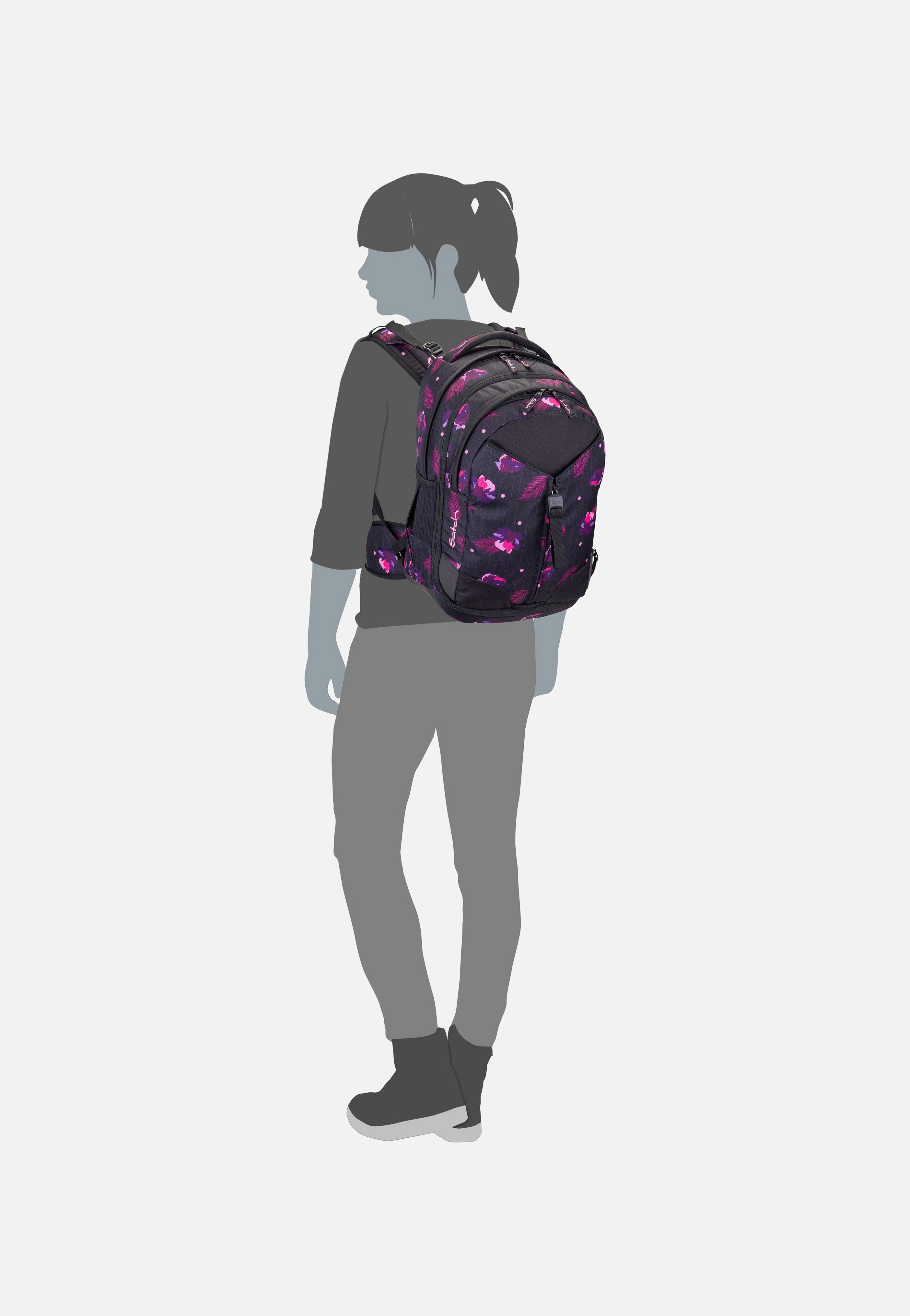 satch satch Match Seismic Green School Bag