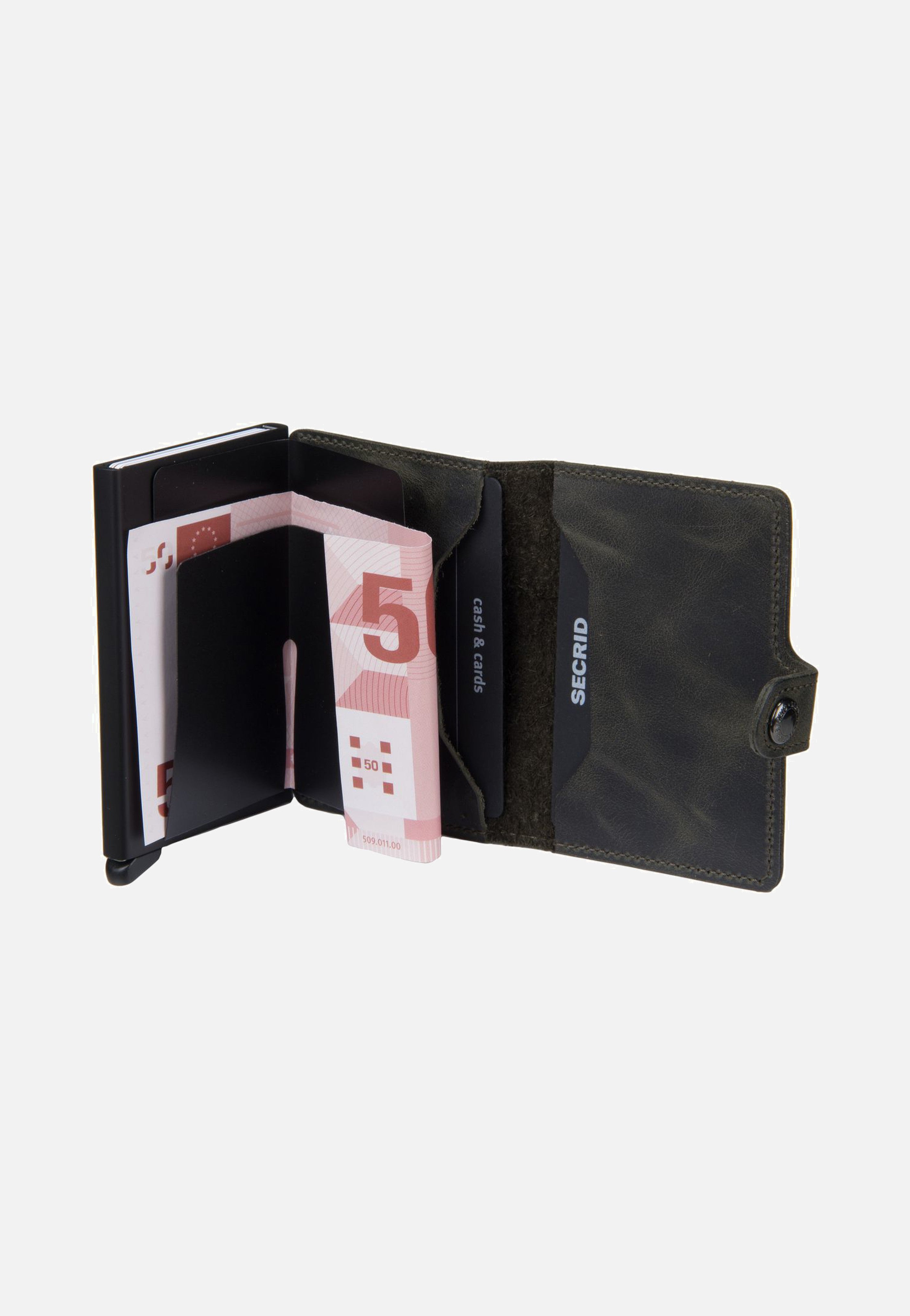 Secrid Miniwallet Vintage Olive-Black Wallet