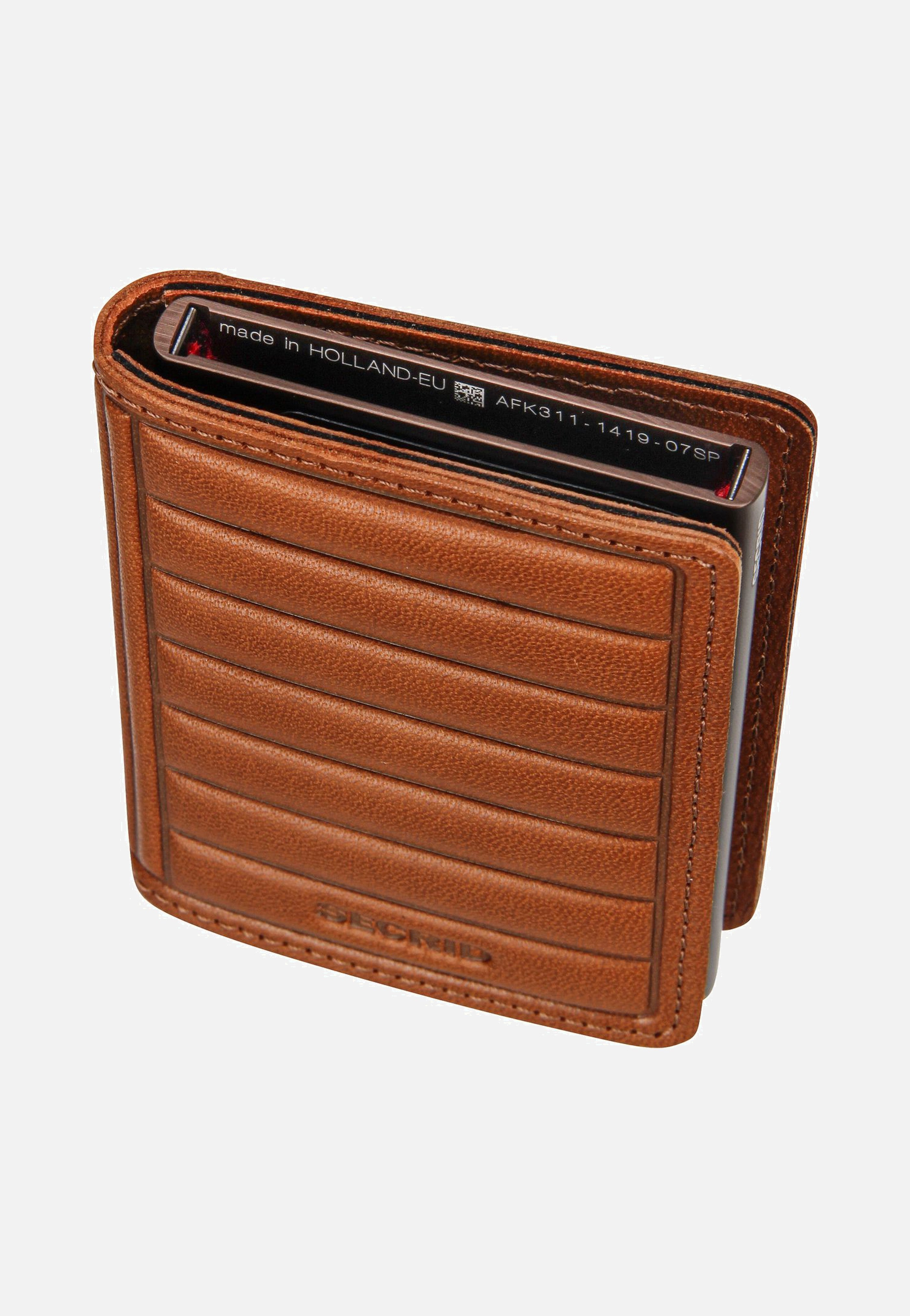 Secrid - Premium Slimwallet Emboss Lines Cognac - Wallet | Neutral-Image