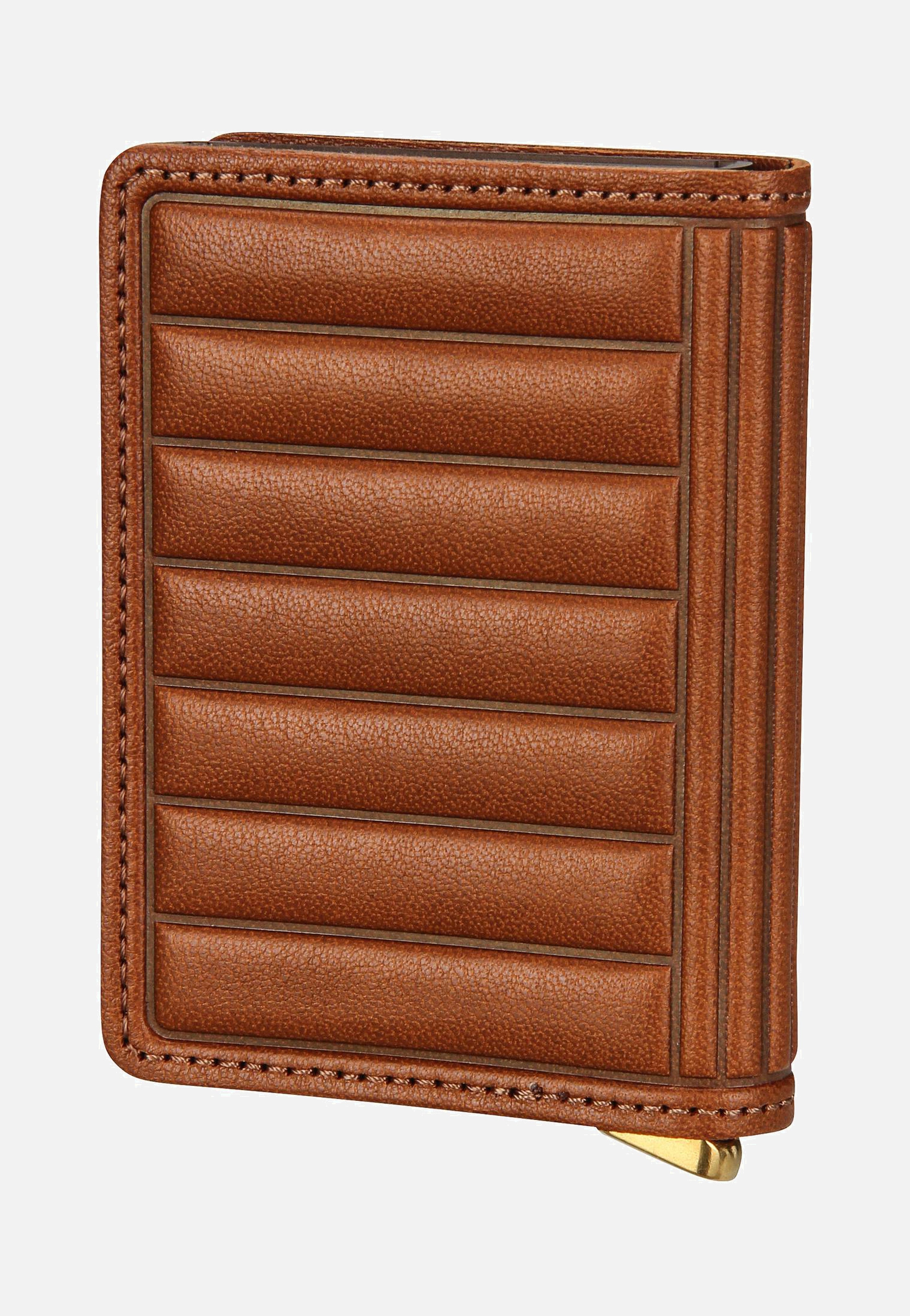 Secrid - Premium Slimwallet Emboss Lines Cognac - Wallet | Neutral-Image