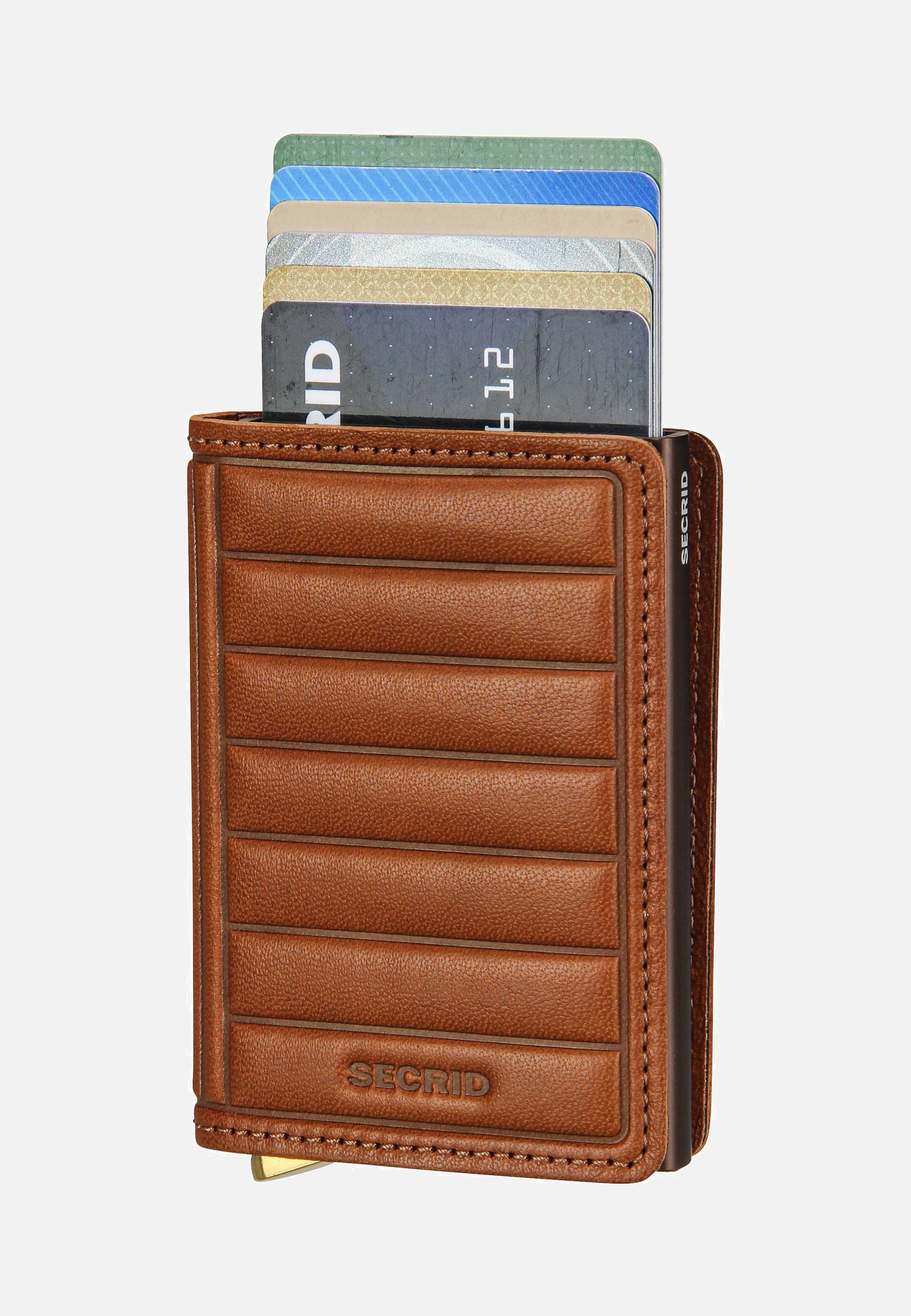 Secrid - Premium Slimwallet Emboss Lines Cognac - Wallet | Neutral-Image