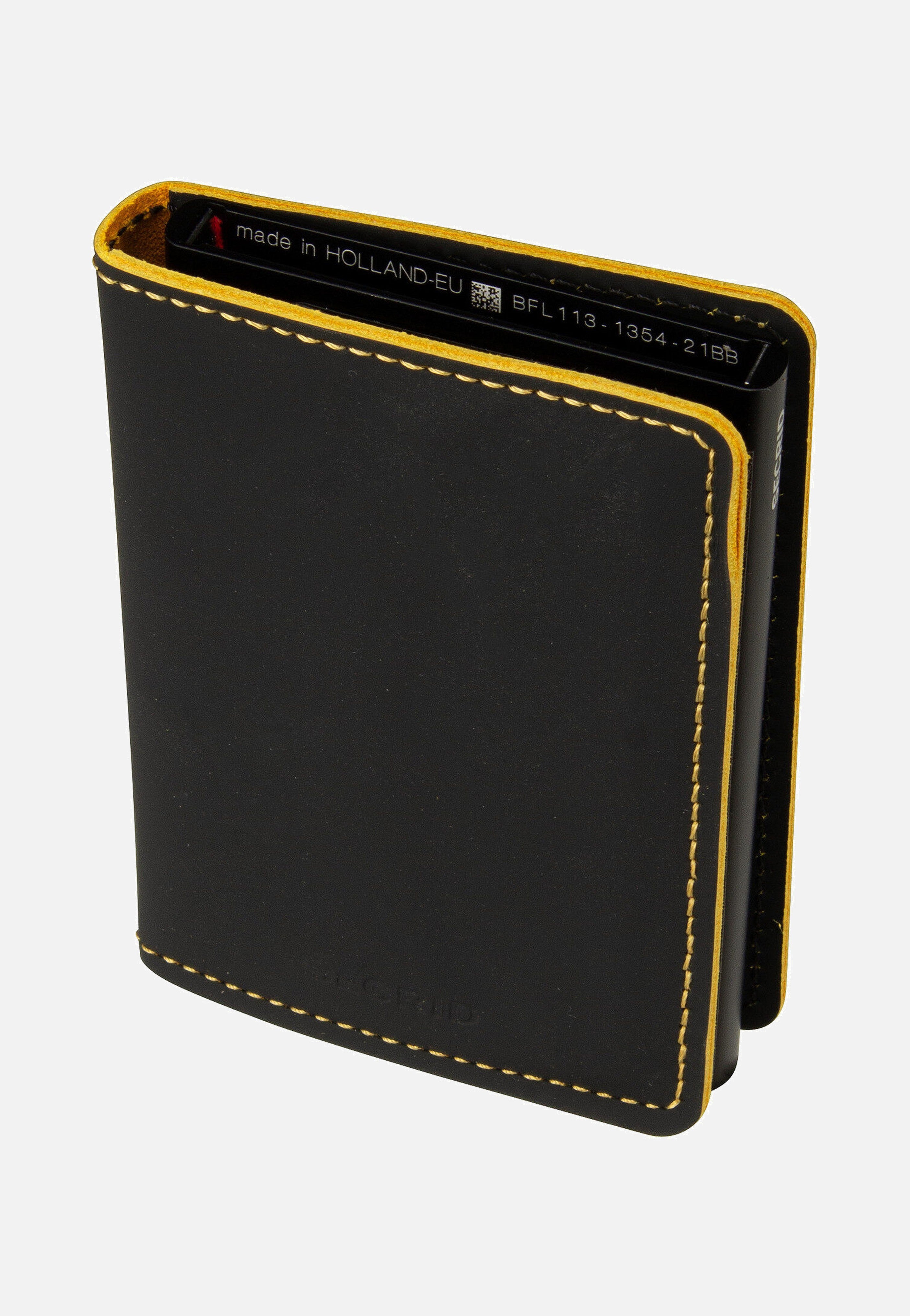 Secrid - Slimwallet Matte Black-Ochre - Wallet | Neutral-Image