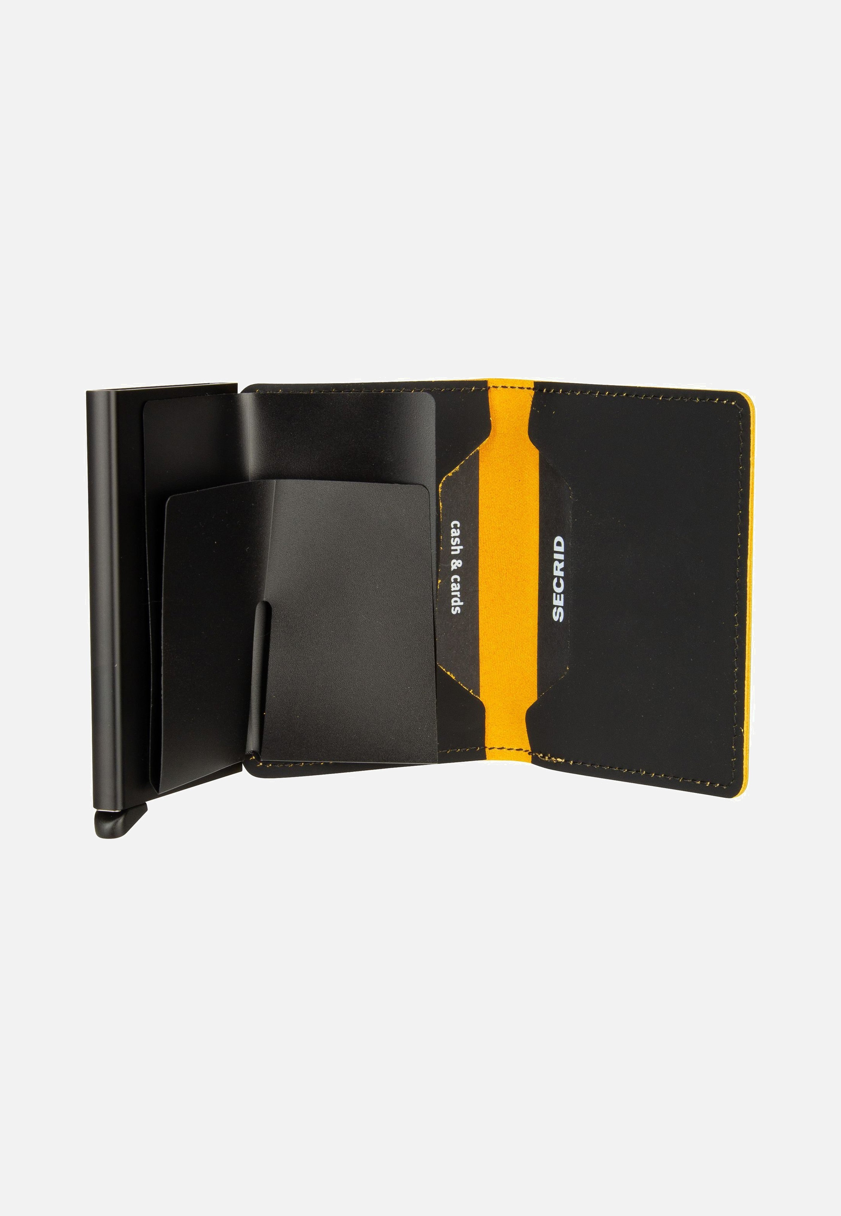 Secrid - Slimwallet Matte Black-Ochre - Wallet | Neutral-Image