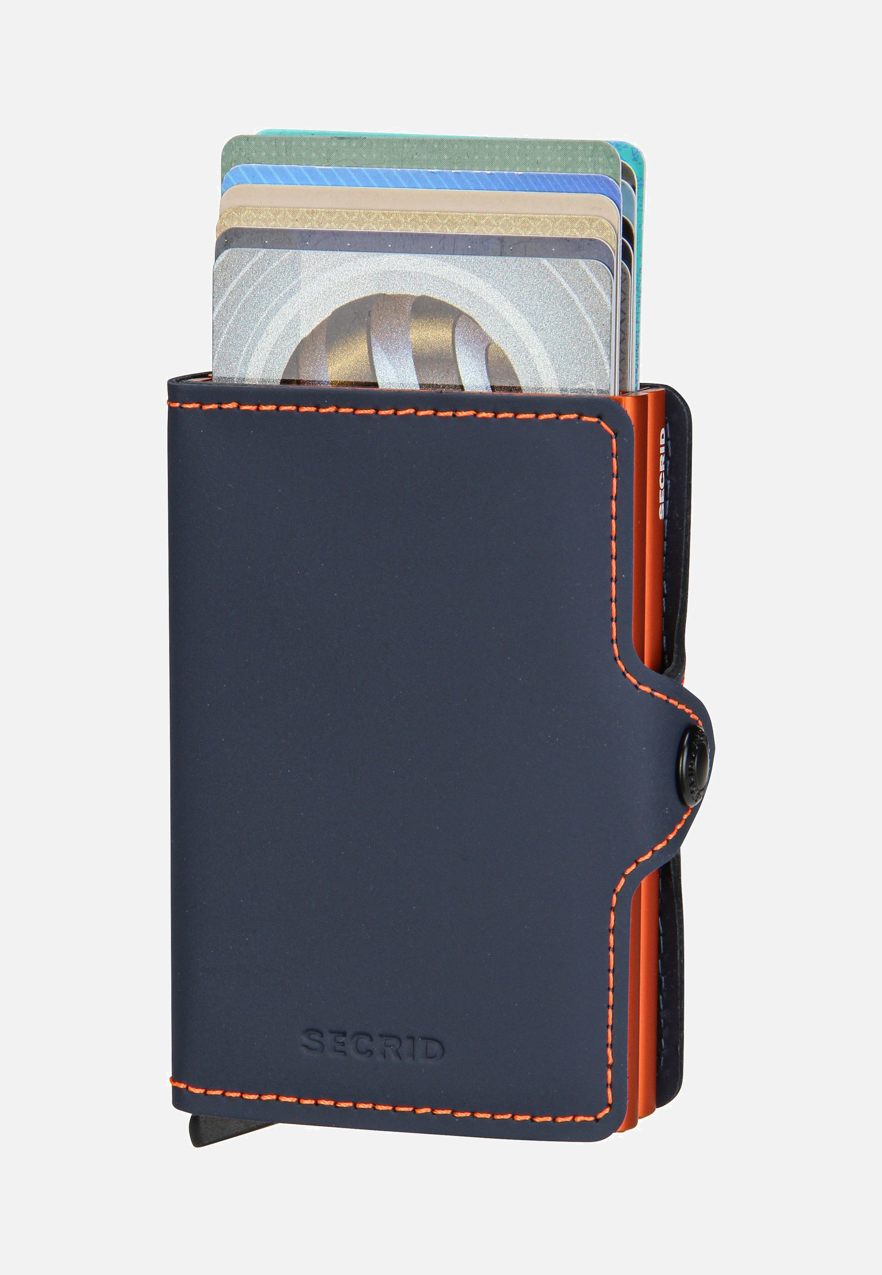 Secrid - Twinwallet Matte Night Blue-Orange - Wallet | Neutral-Image