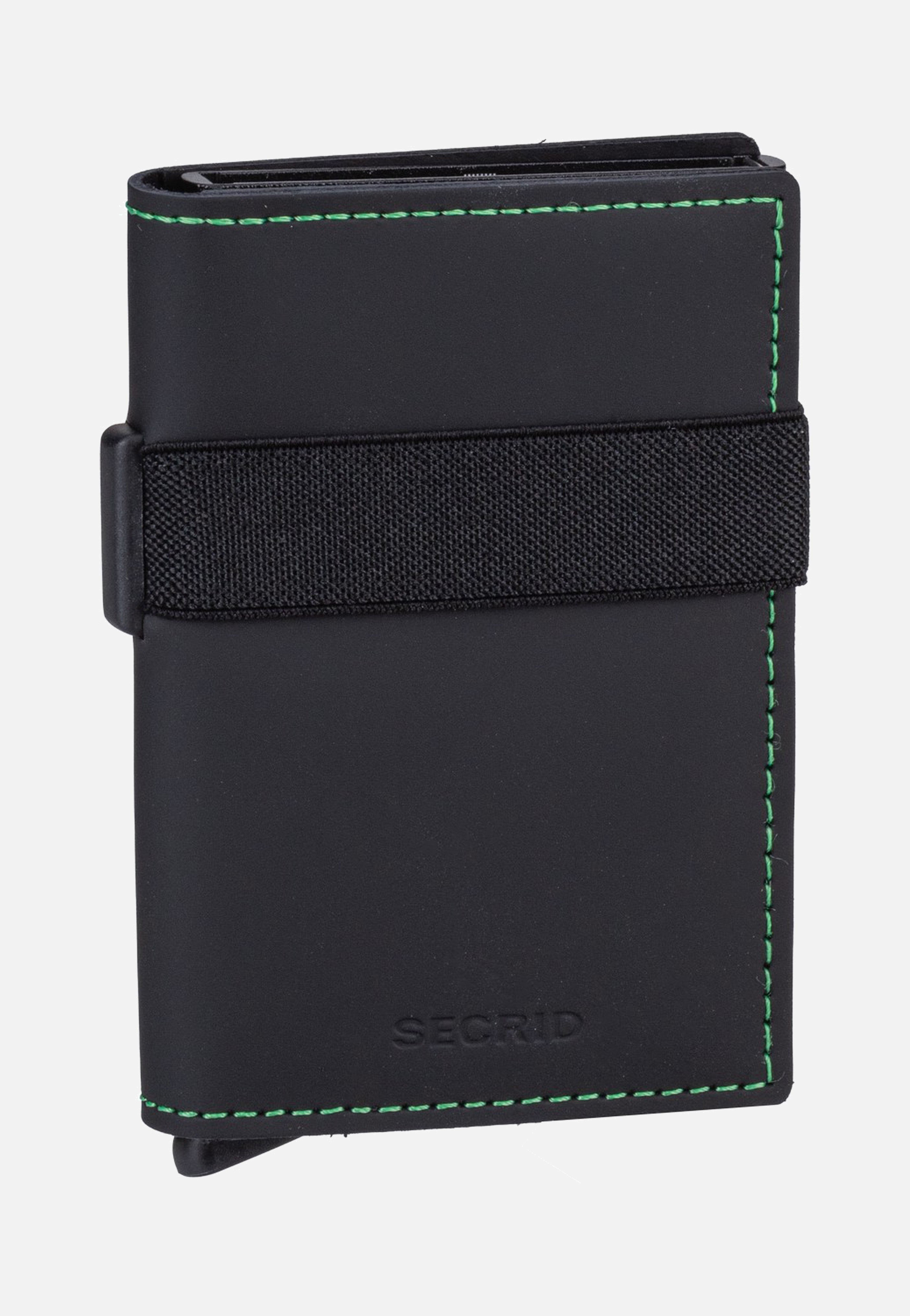Secrid Bandwallet Matte Black & Green Wallet