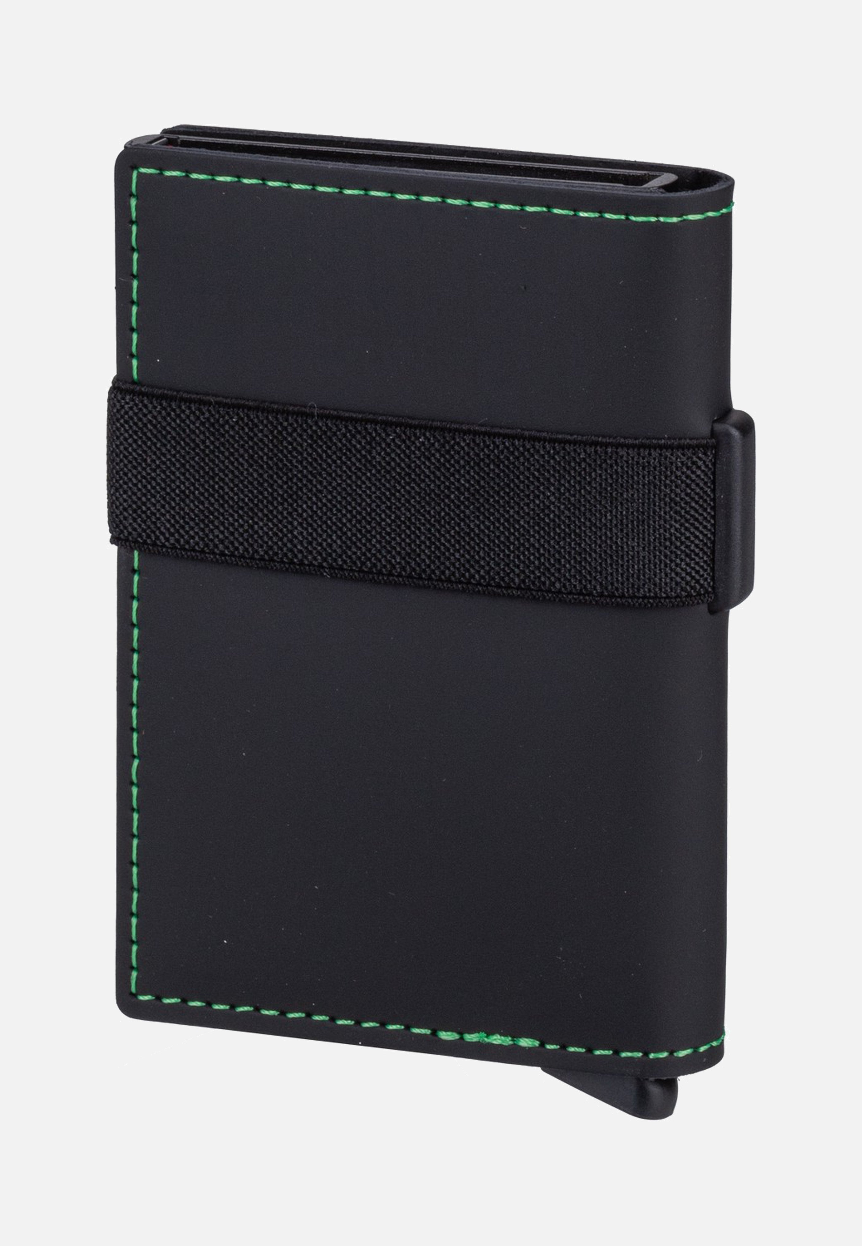 Secrid Bandwallet Matte Black & Green Wallet