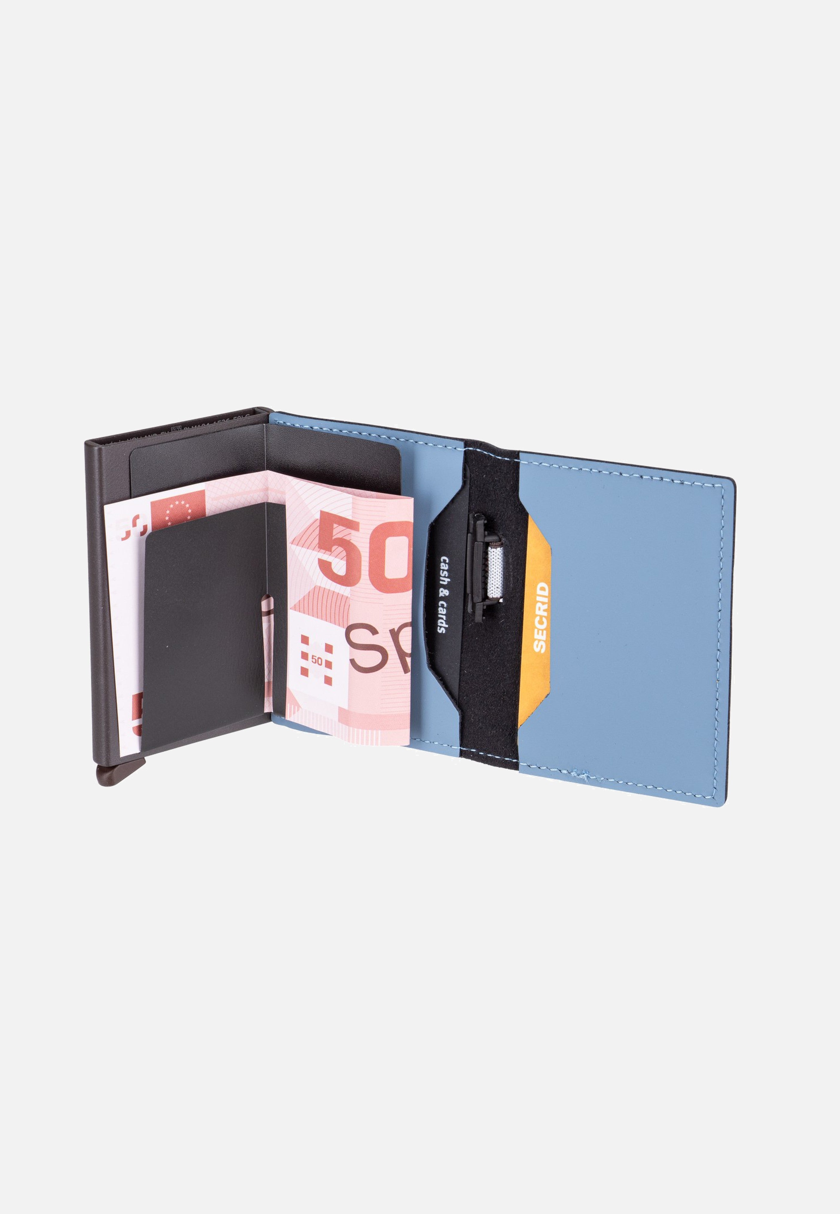 Secrid Bandwallet Matte Steel Blue-Brown Wallet