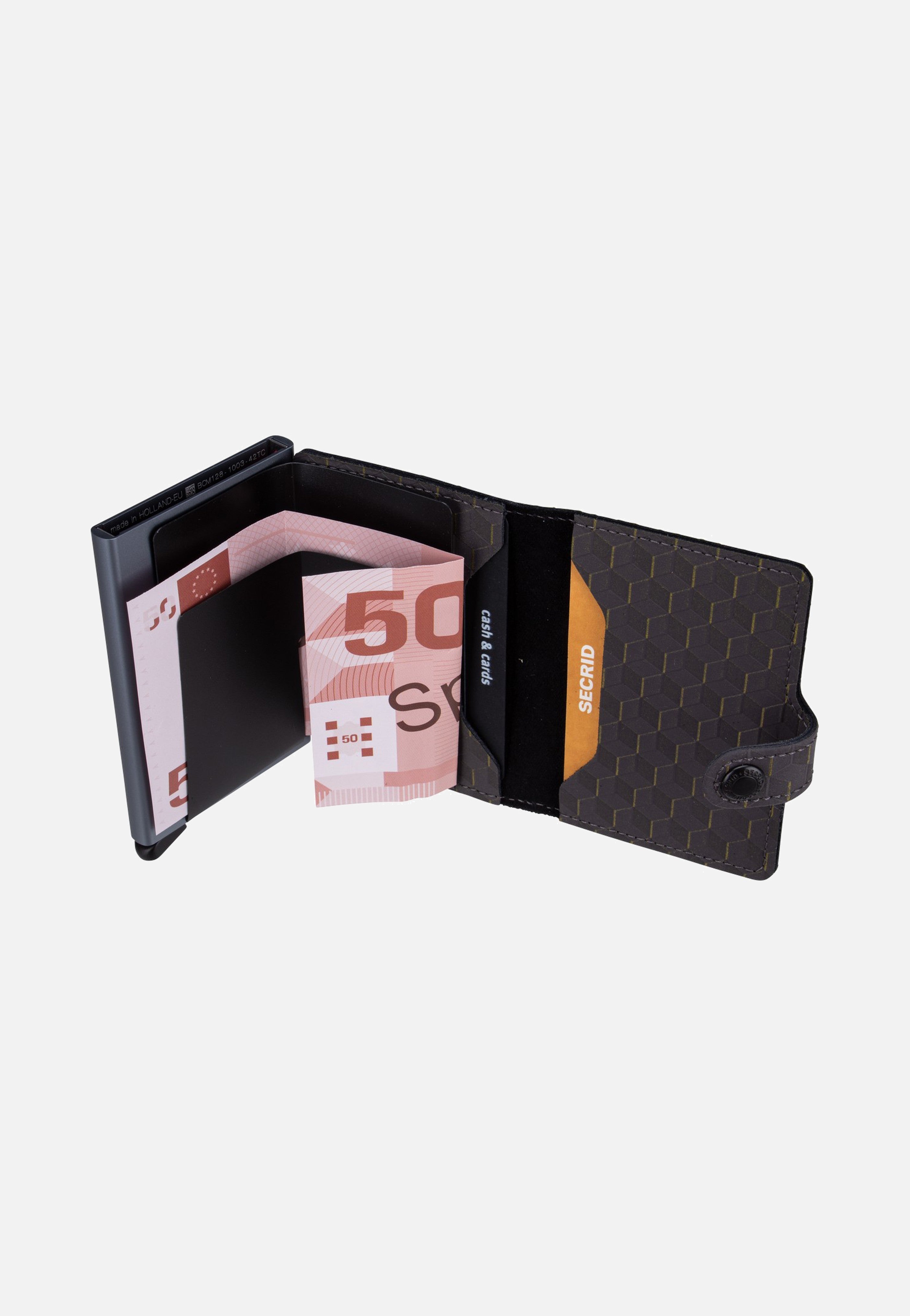 Secrid Miniwallet Optical Grey-Yellow Wallet