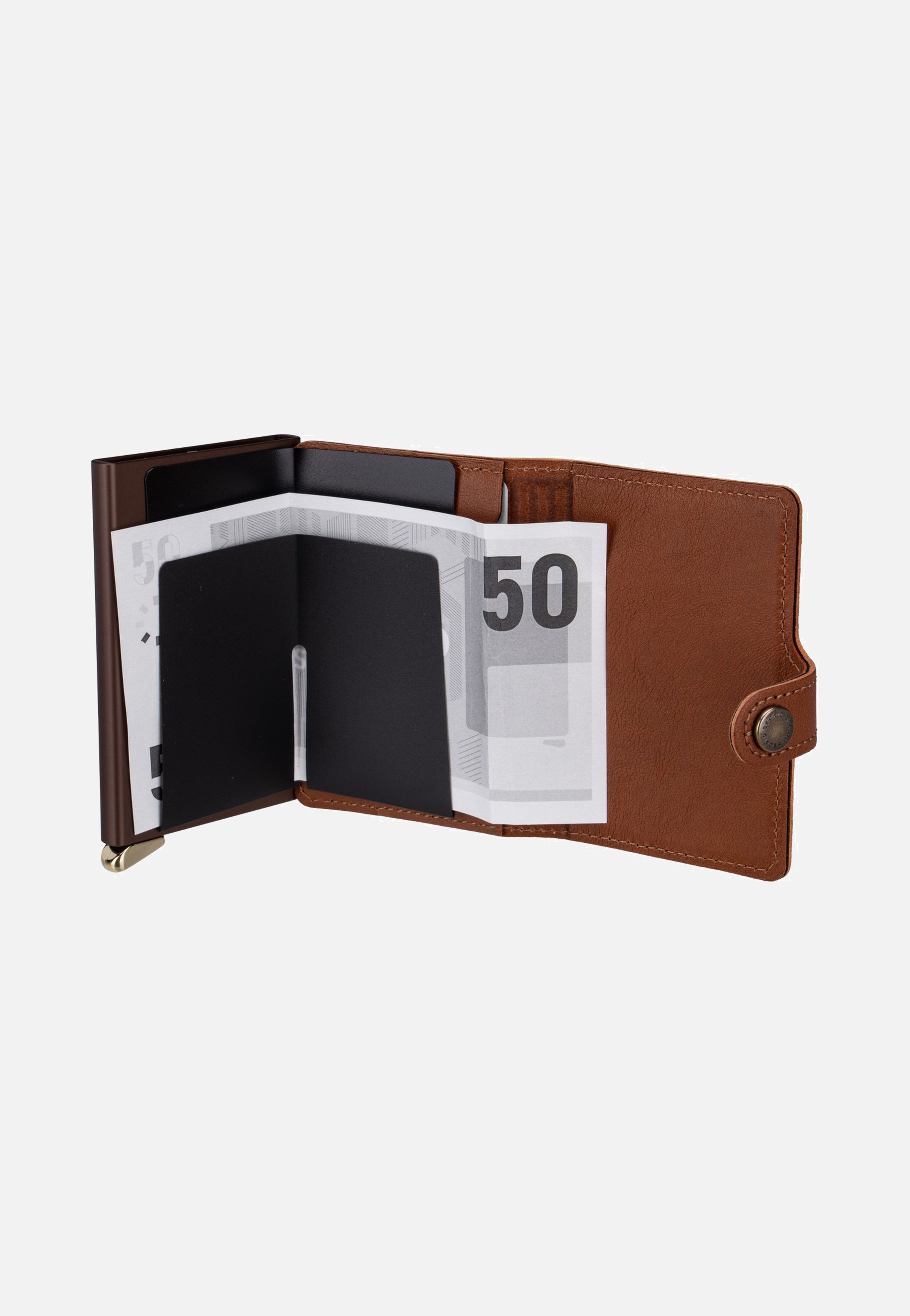 Secrid - Premium Miniwallet+ Emboss Lin Cognac - Wallet | Neutral-Image