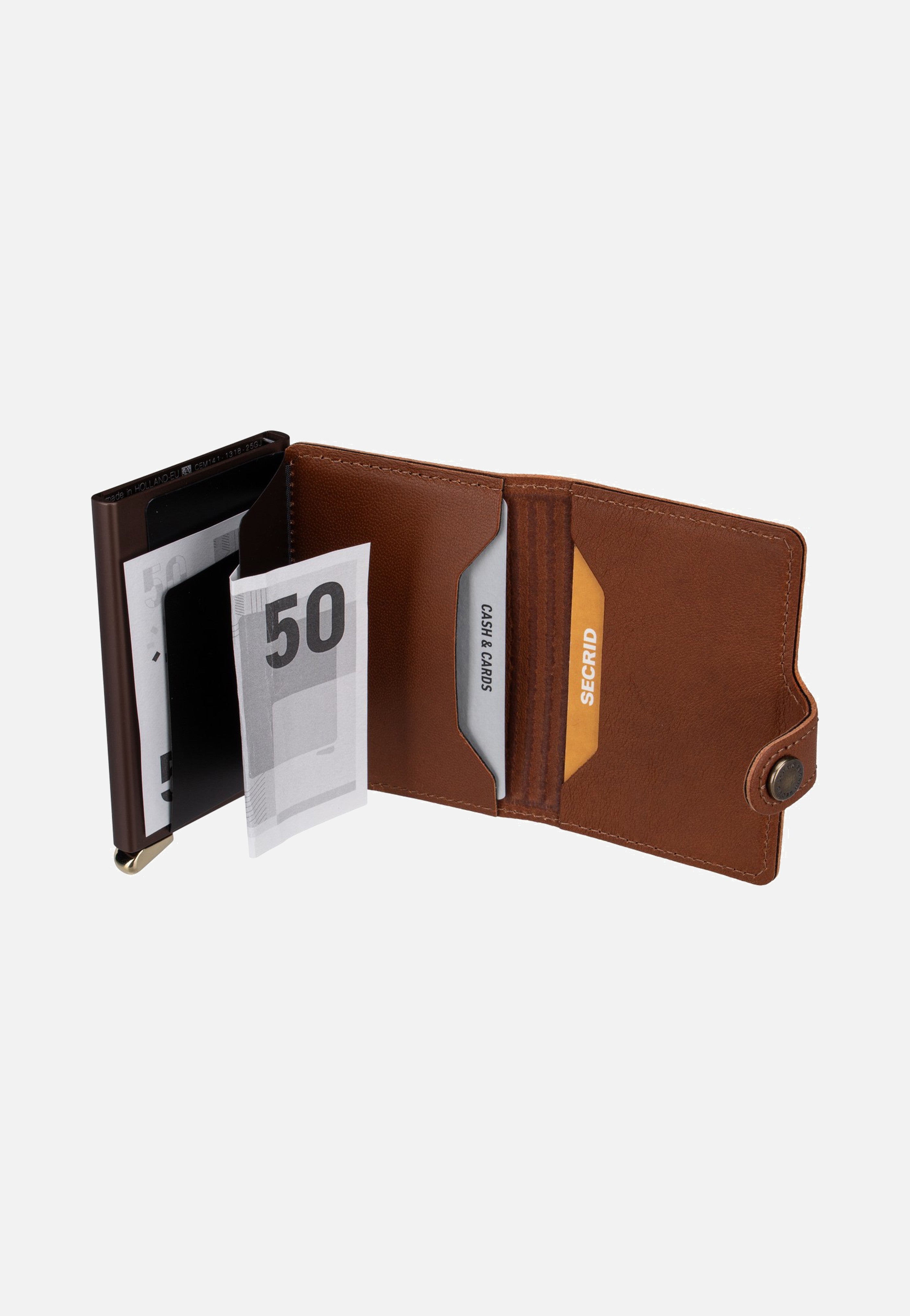 Secrid - Premium Miniwallet+ Emboss Lin Cognac - Wallet | Neutral-Image