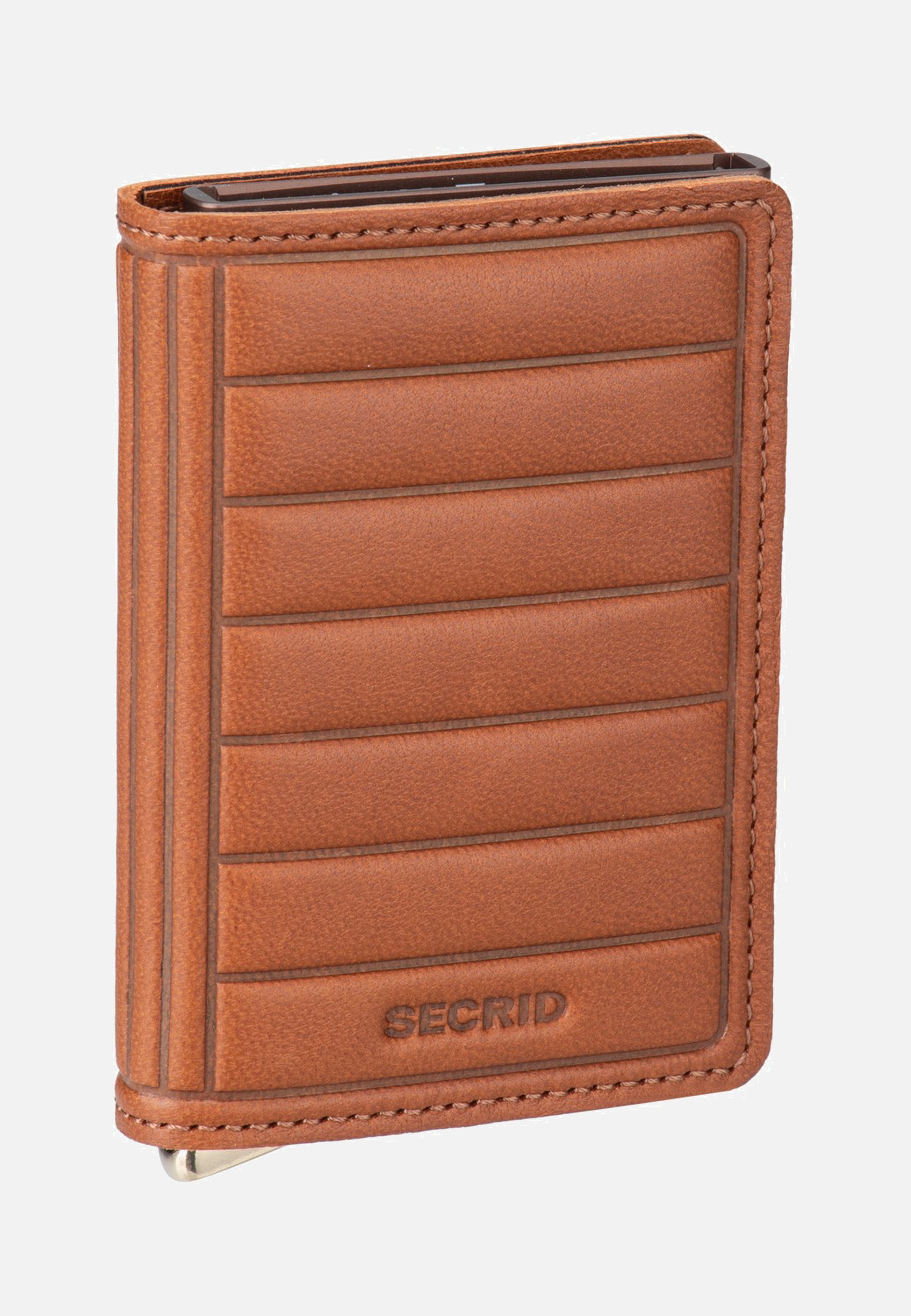 Secrid Slimwallet Emboss Lines Cognac+ Wallet