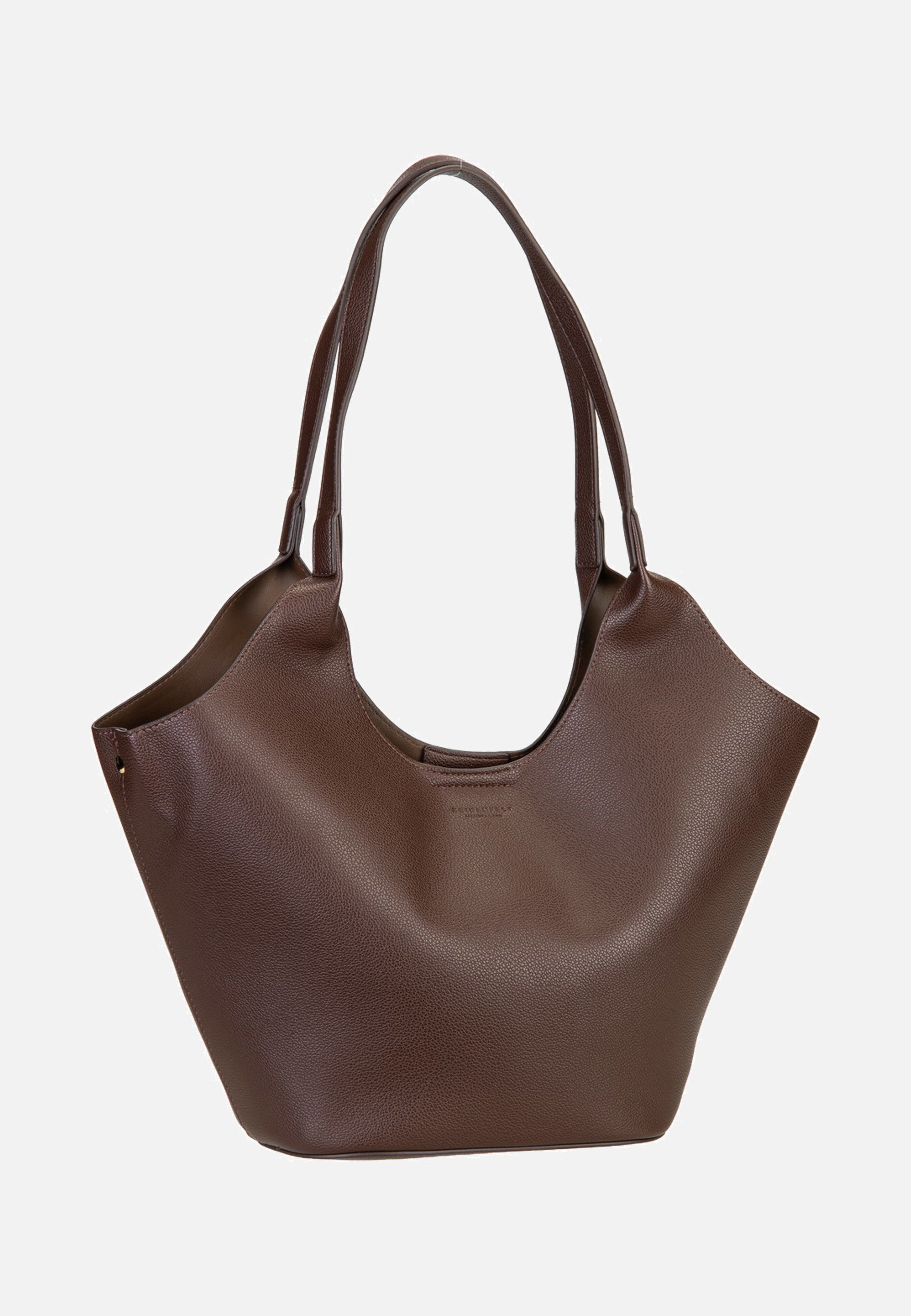 Seidenfelt Nelma Tulip Shopper Dark Brown Shopper