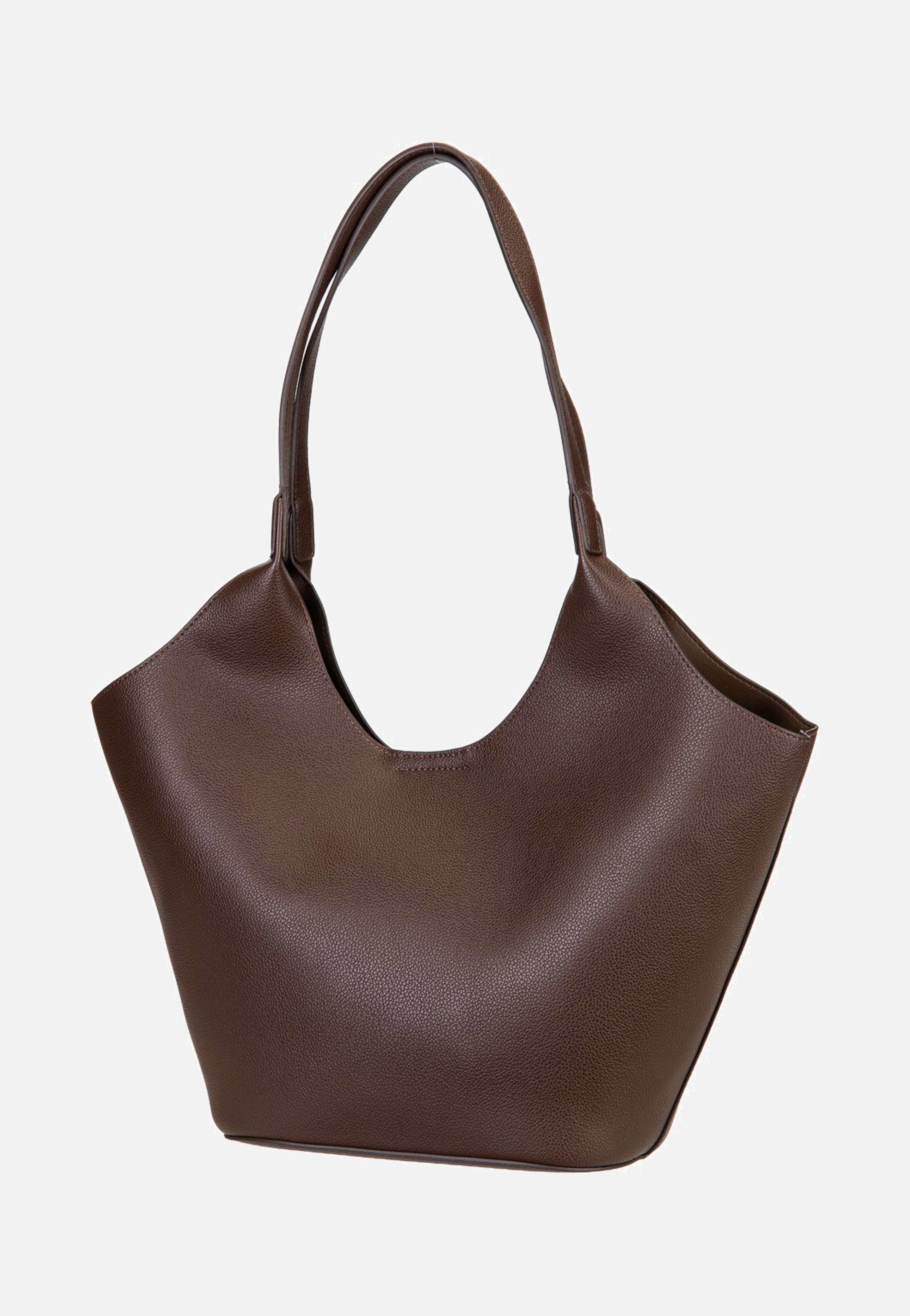 Seidenfelt Nelma Tulip Shopper Dark Brown Shopper