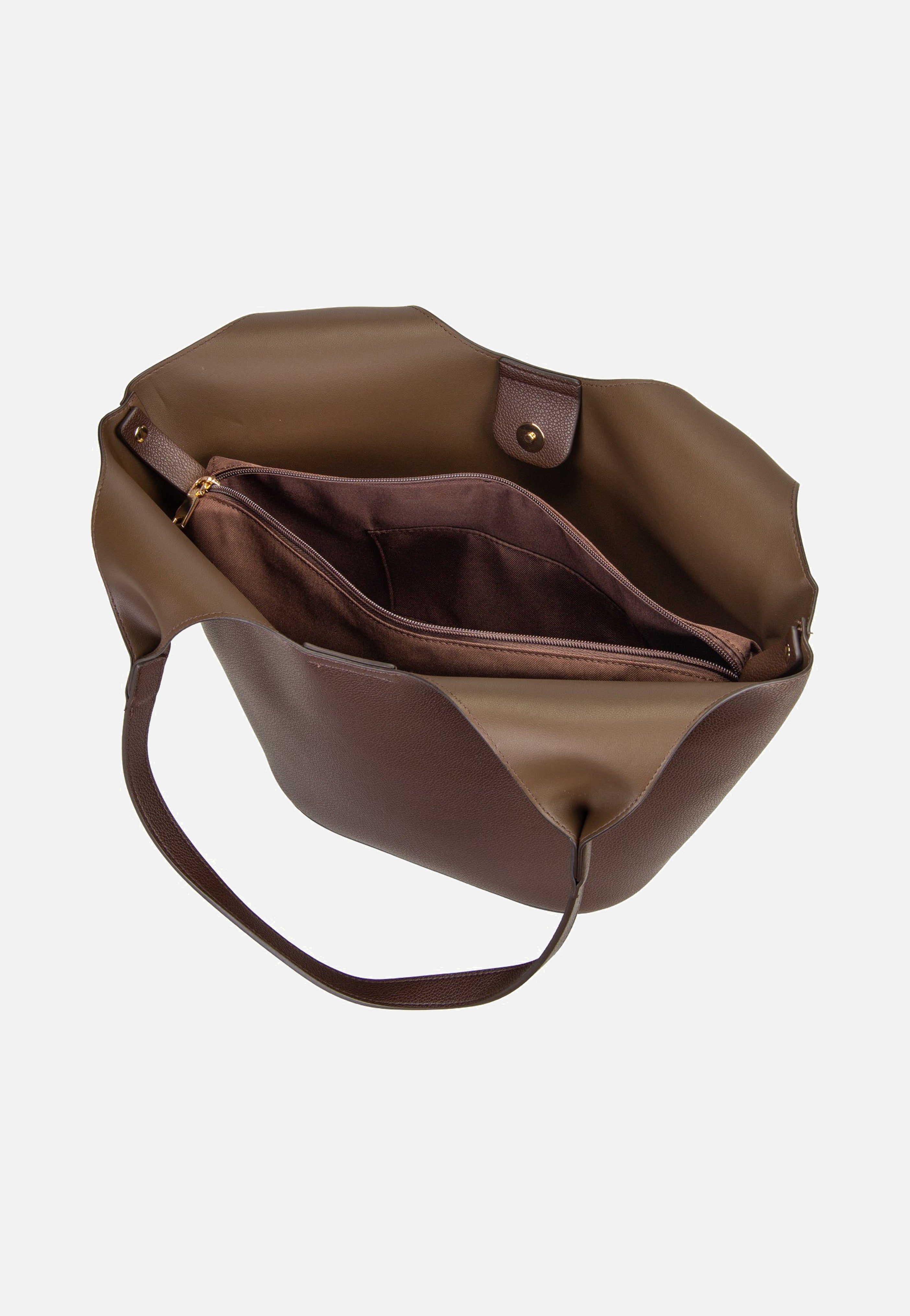 Seidenfelt Nelma Tulip Shopper Dark Brown Shopper
