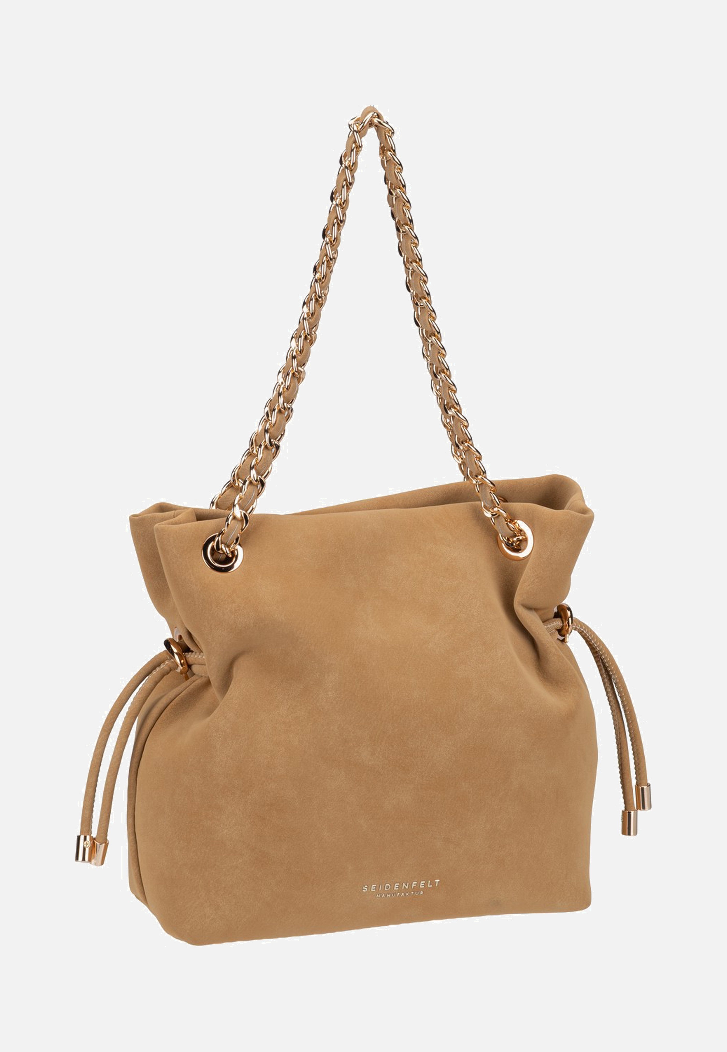 Seidenfelt Rena Handbag Fudgy Caramel Hobo Bag