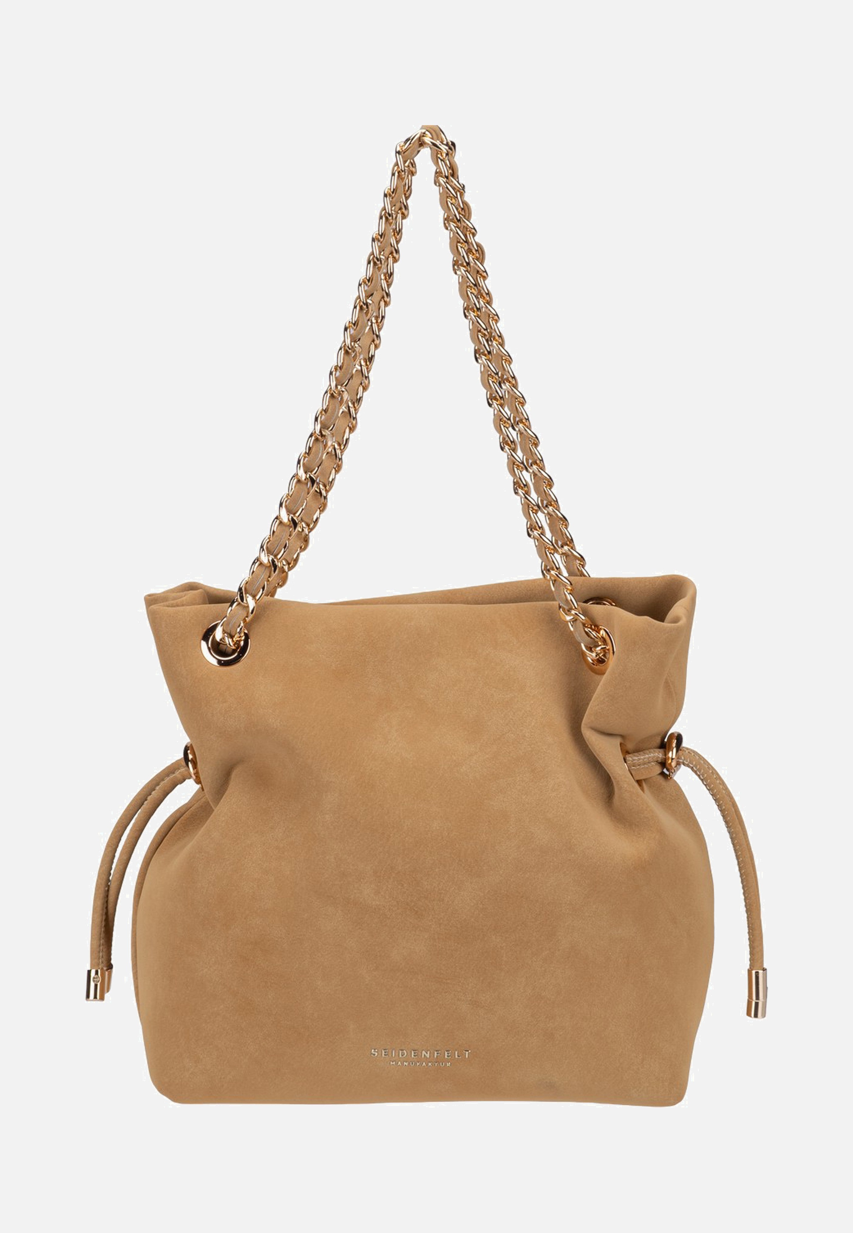 Seidenfelt Rena Handbag Fudgy Caramel Hobo Bag