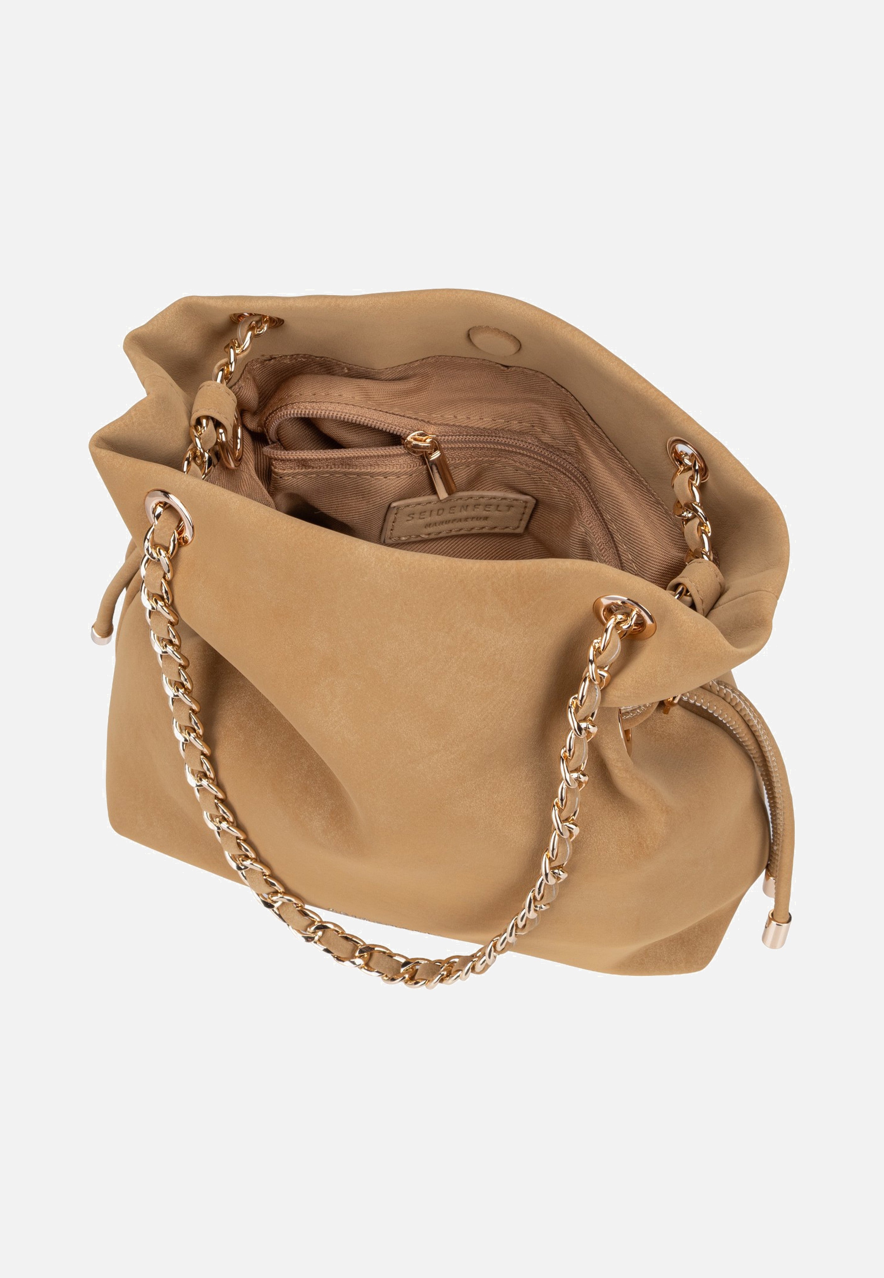 Seidenfelt Rena Handbag Fudgy Caramel Hobo Bag