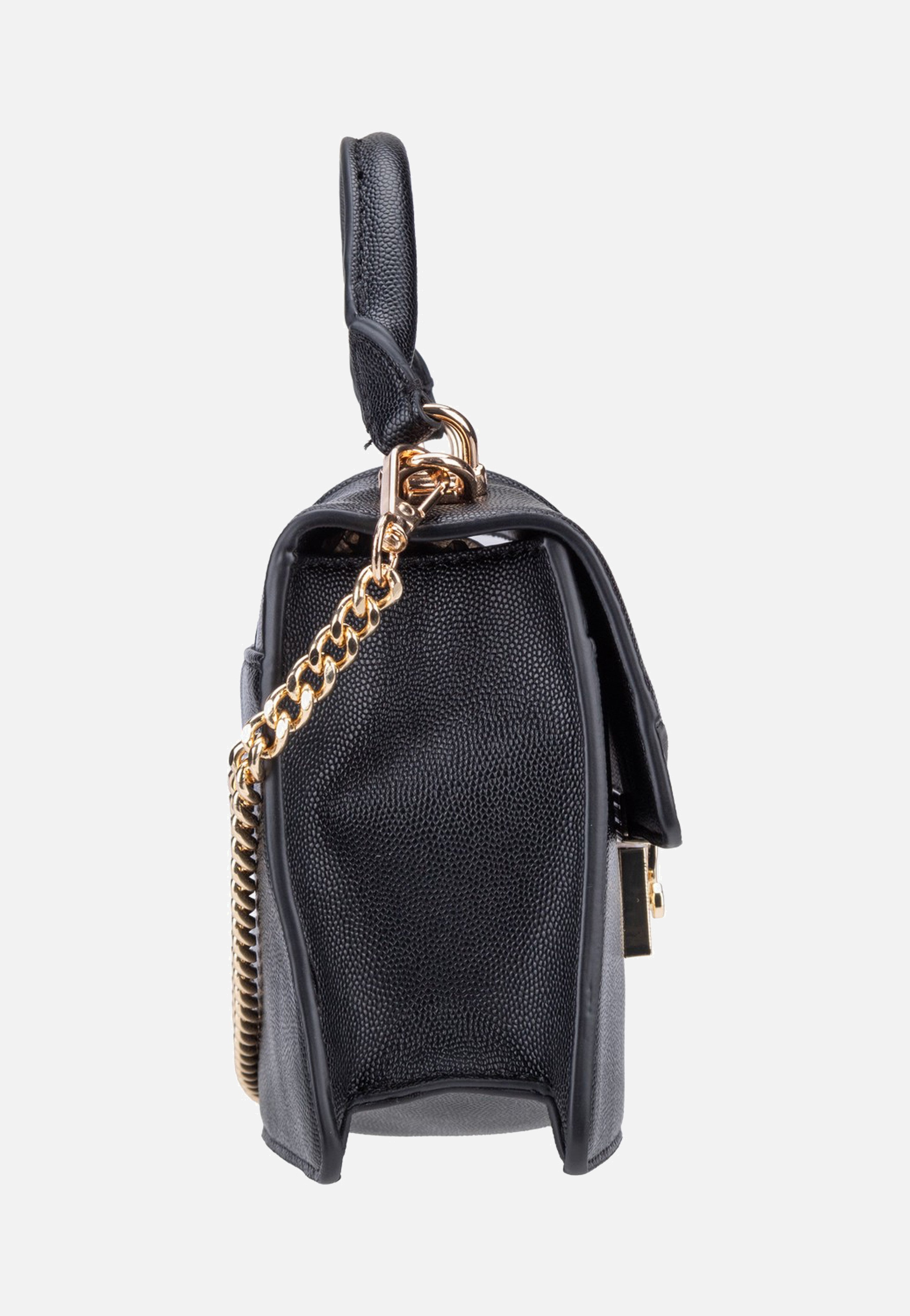 Seidenfelt Roros Top Handle Black/Gold Evening Bag