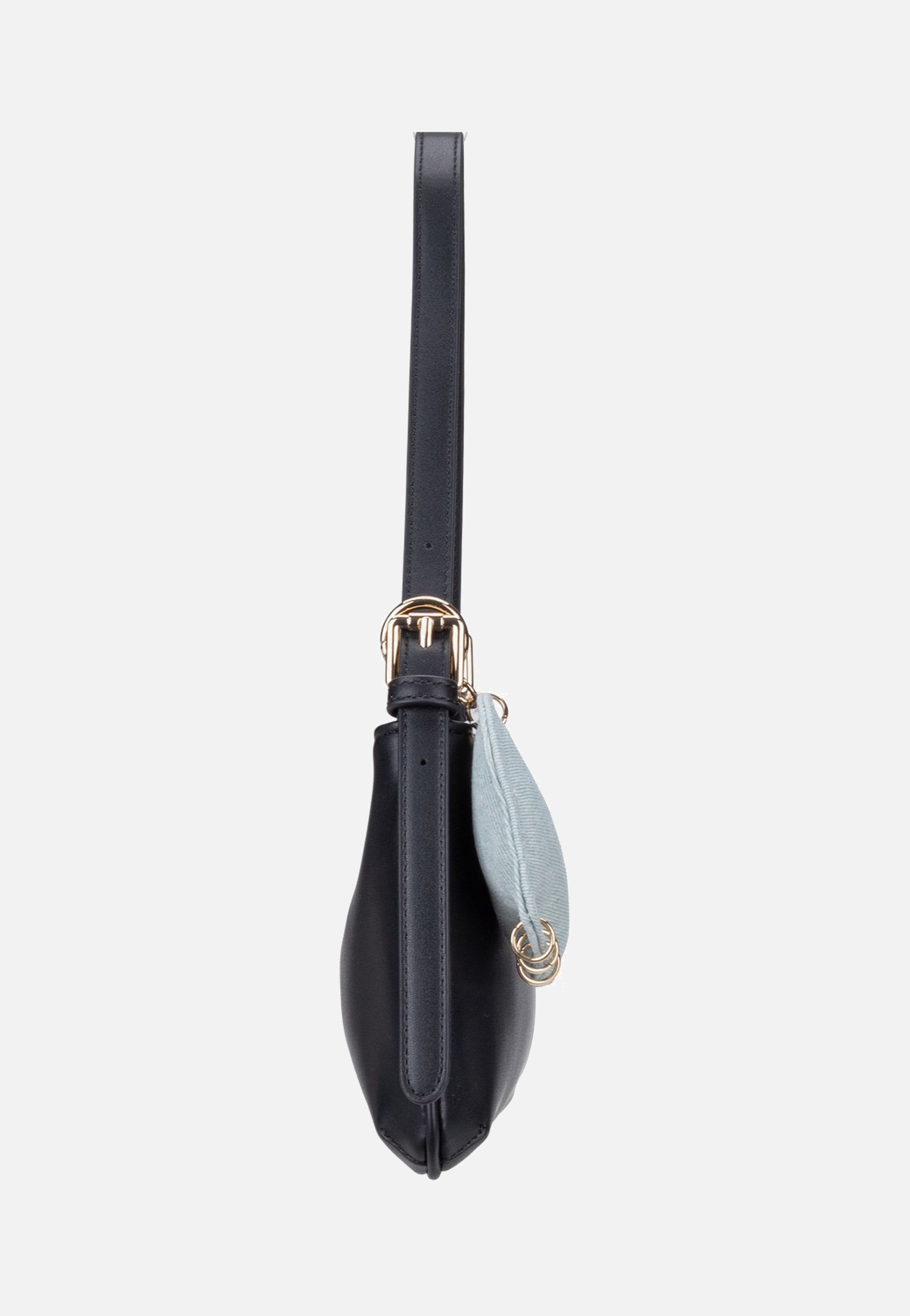 Seidenfelt Tahmela Pouchette Black Shoulder Bag