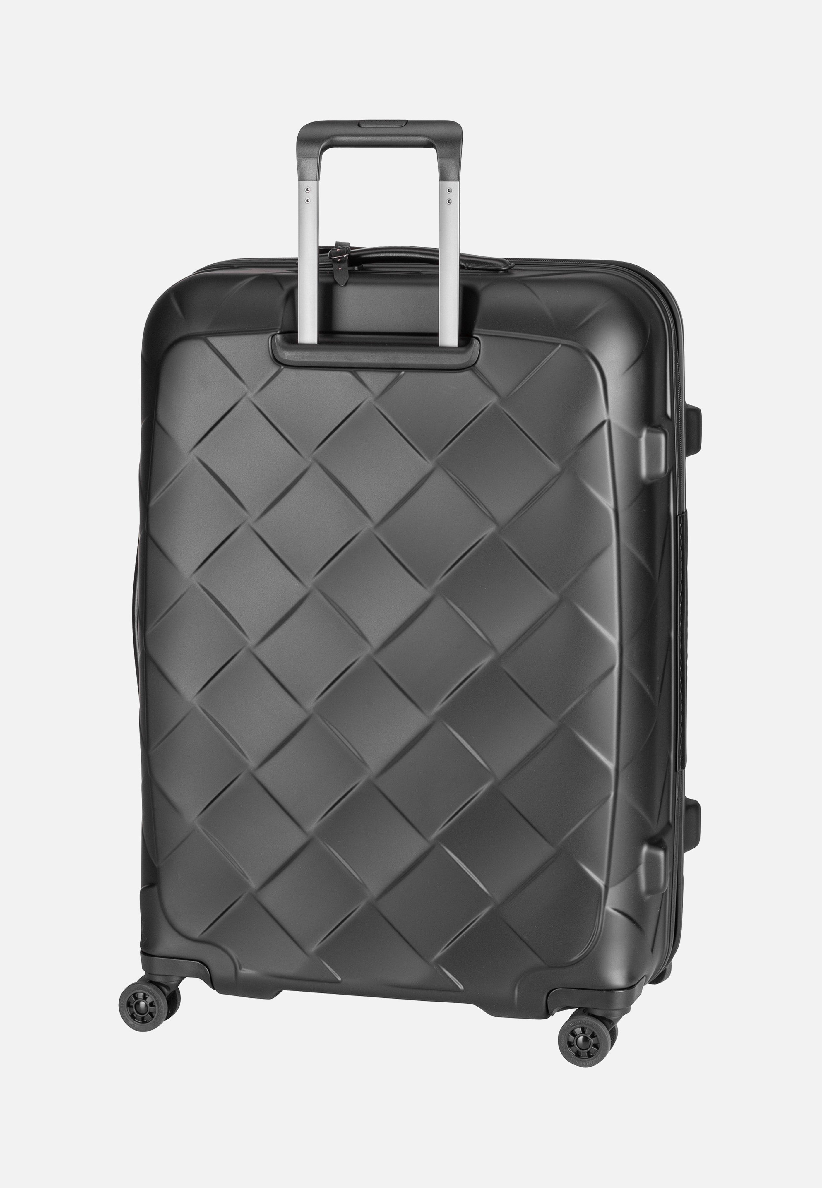Stratic Leather & More Trolley L Matt Black Suitcase