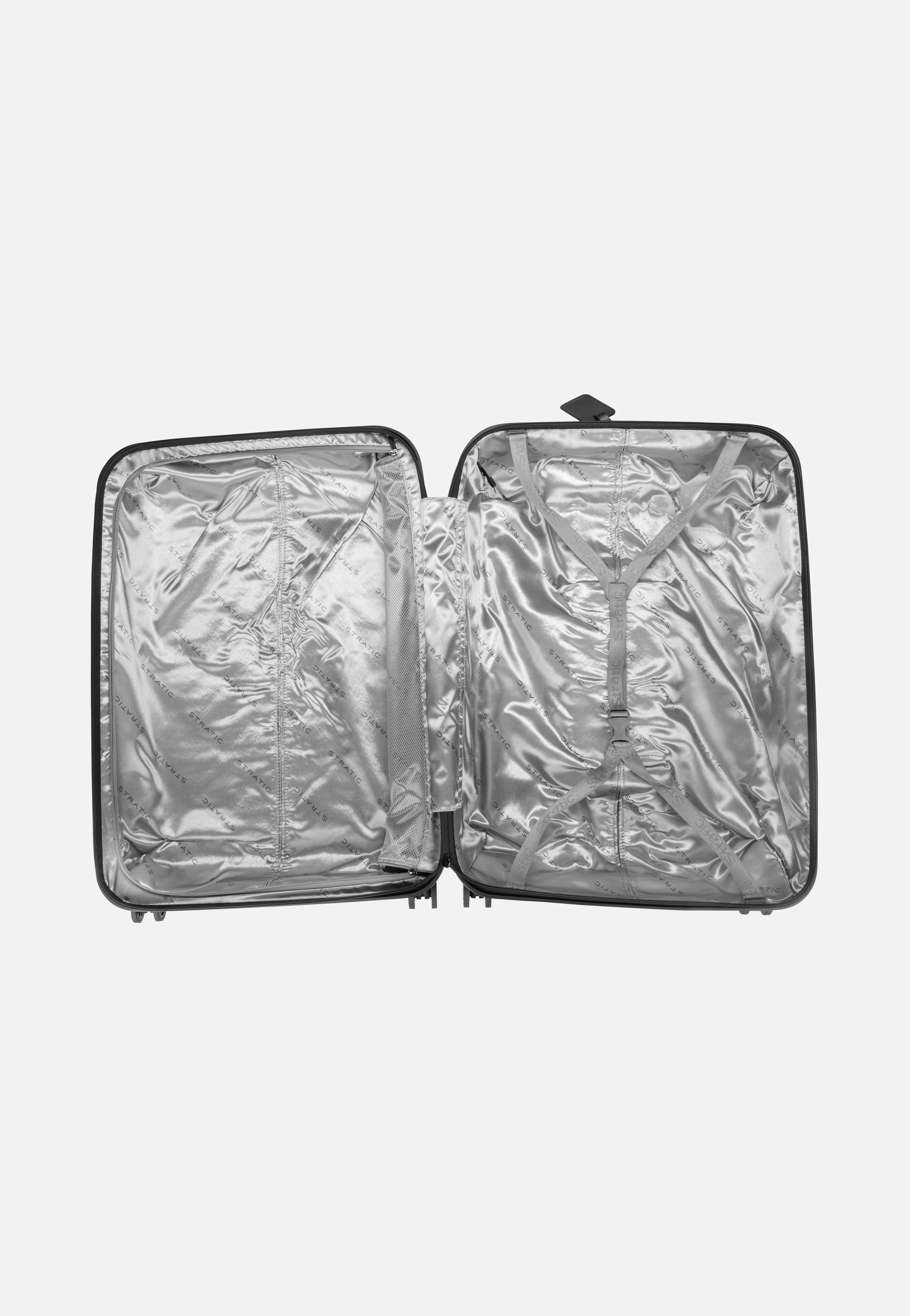 Stratic Leather & More Trolley L Matt Black Suitcase