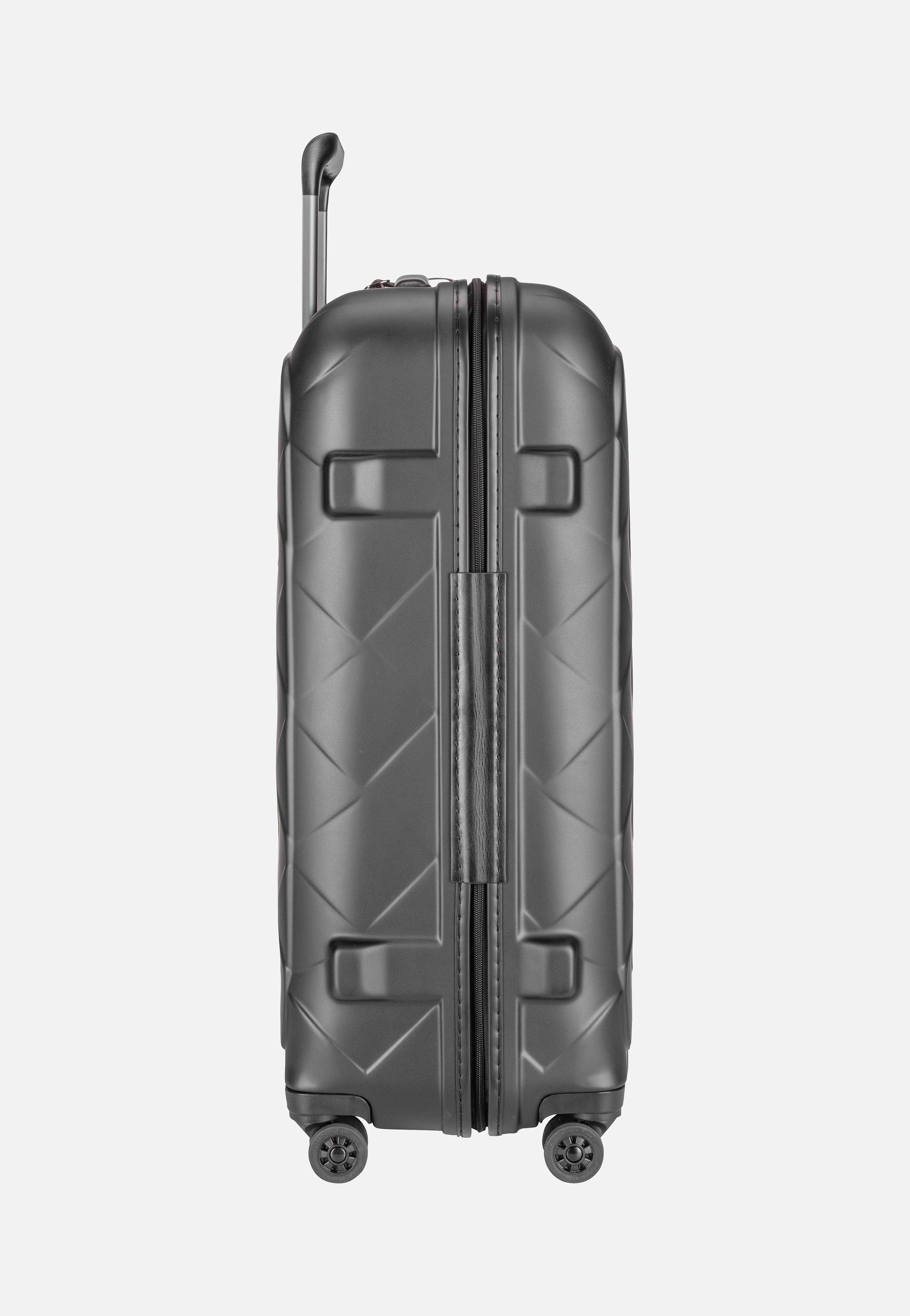 Stratic Leather & More Trolley L Matt Black Suitcase