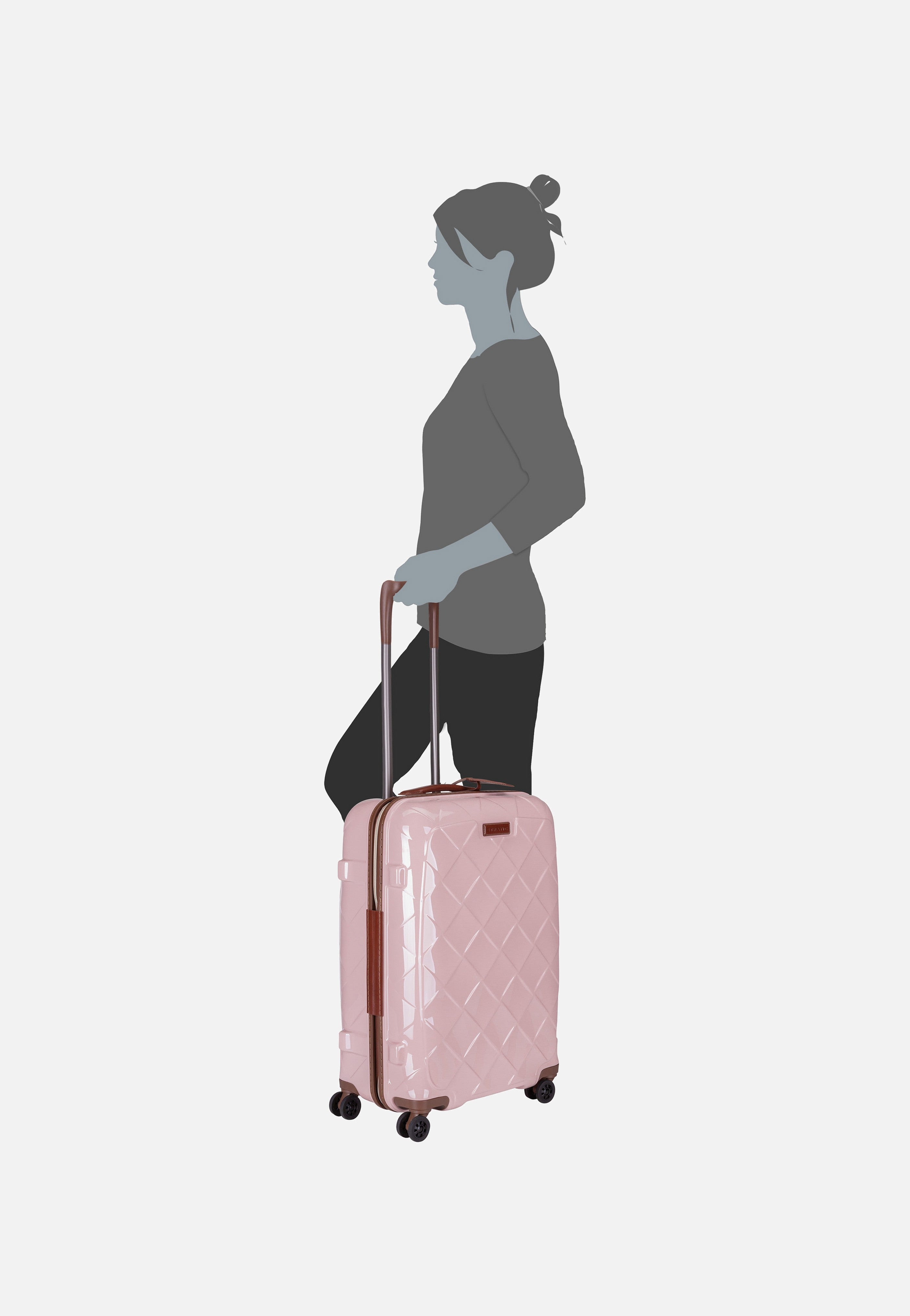 Stratic - Leather & More Trolley M Rose - Suitcase | Neutral-Image