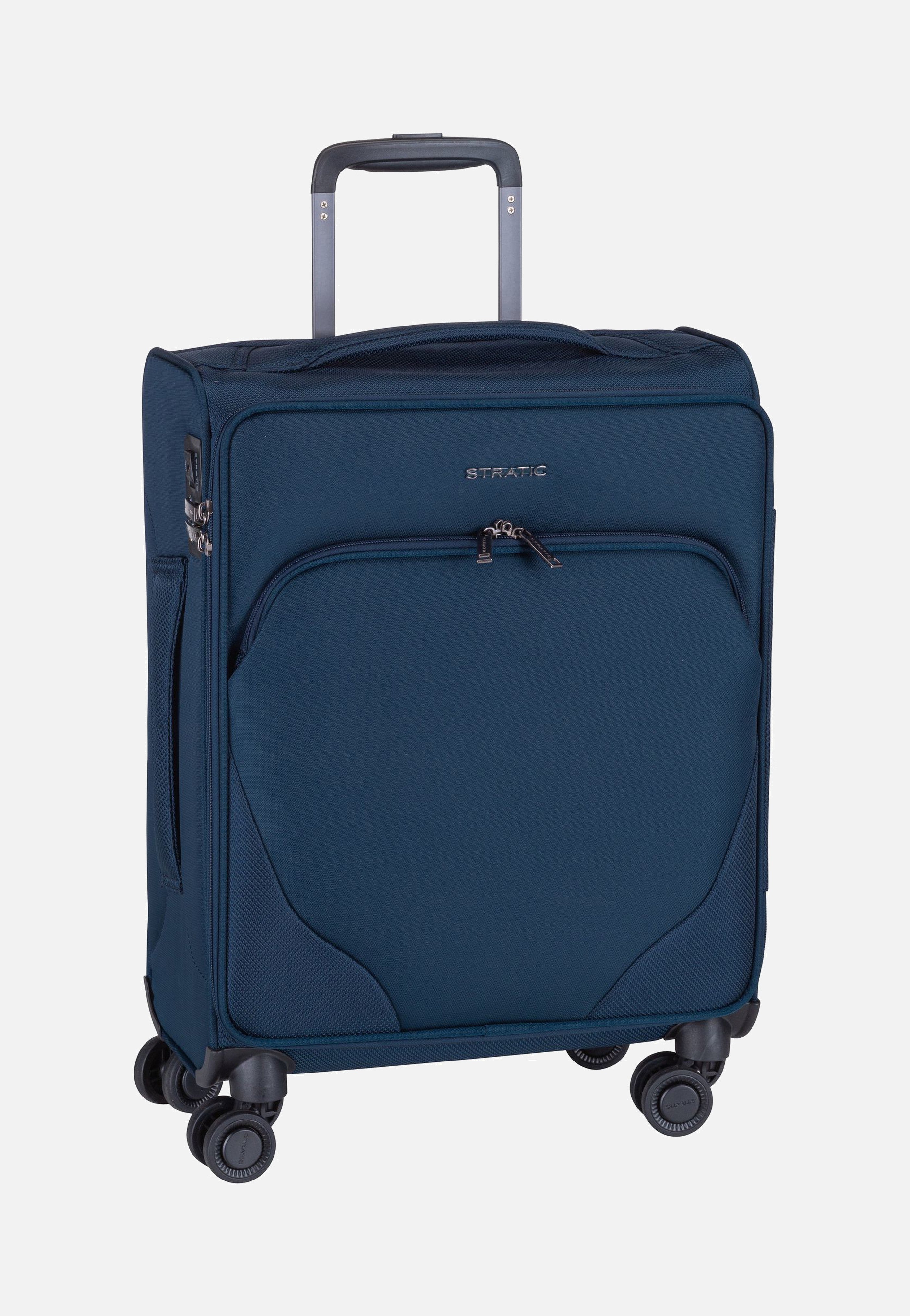 Stratic Mix Trolley S Blue Suitcase