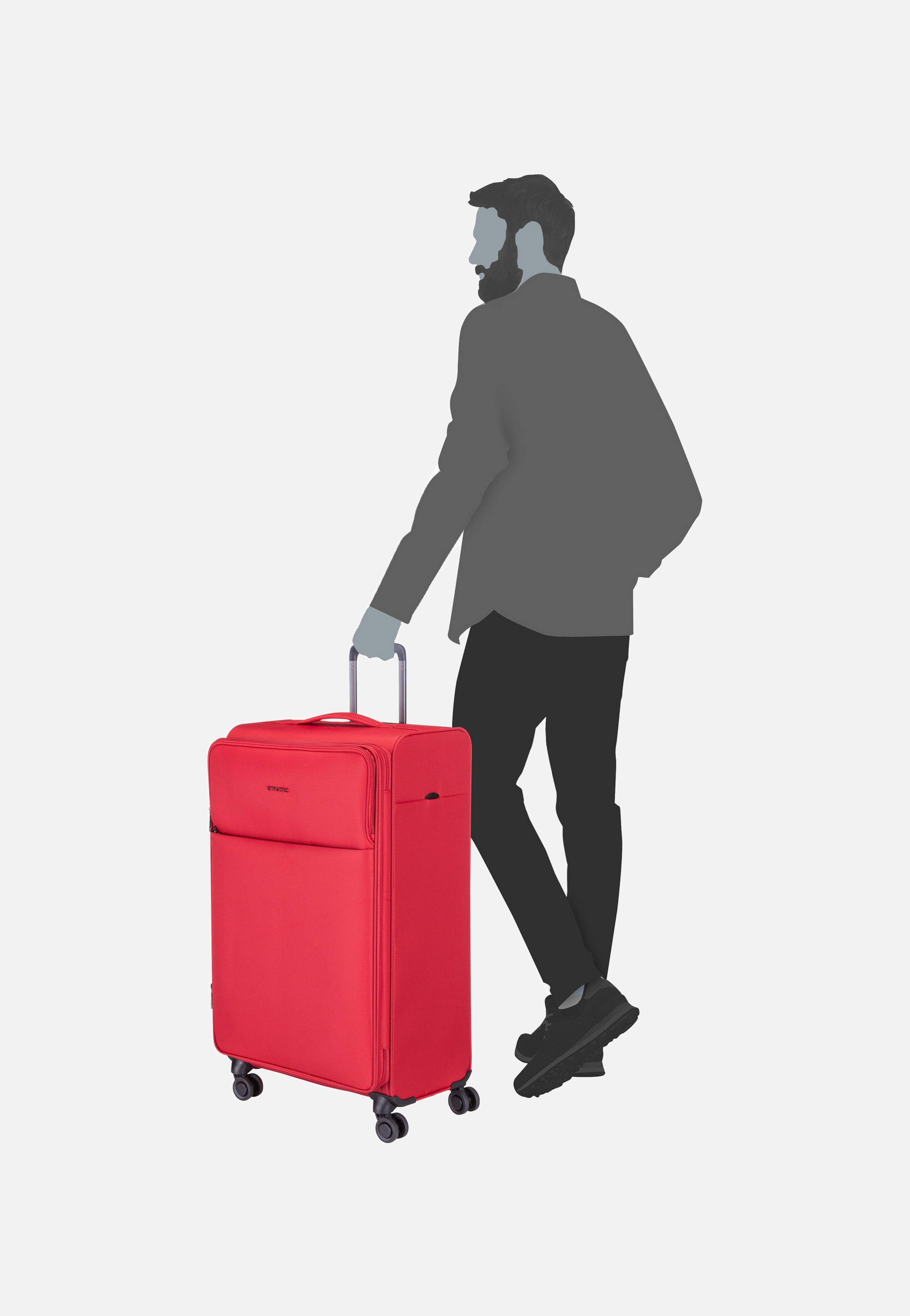 Stratic - Stratic Light+ Trolley L Red - Suitcase | Neutral-Image