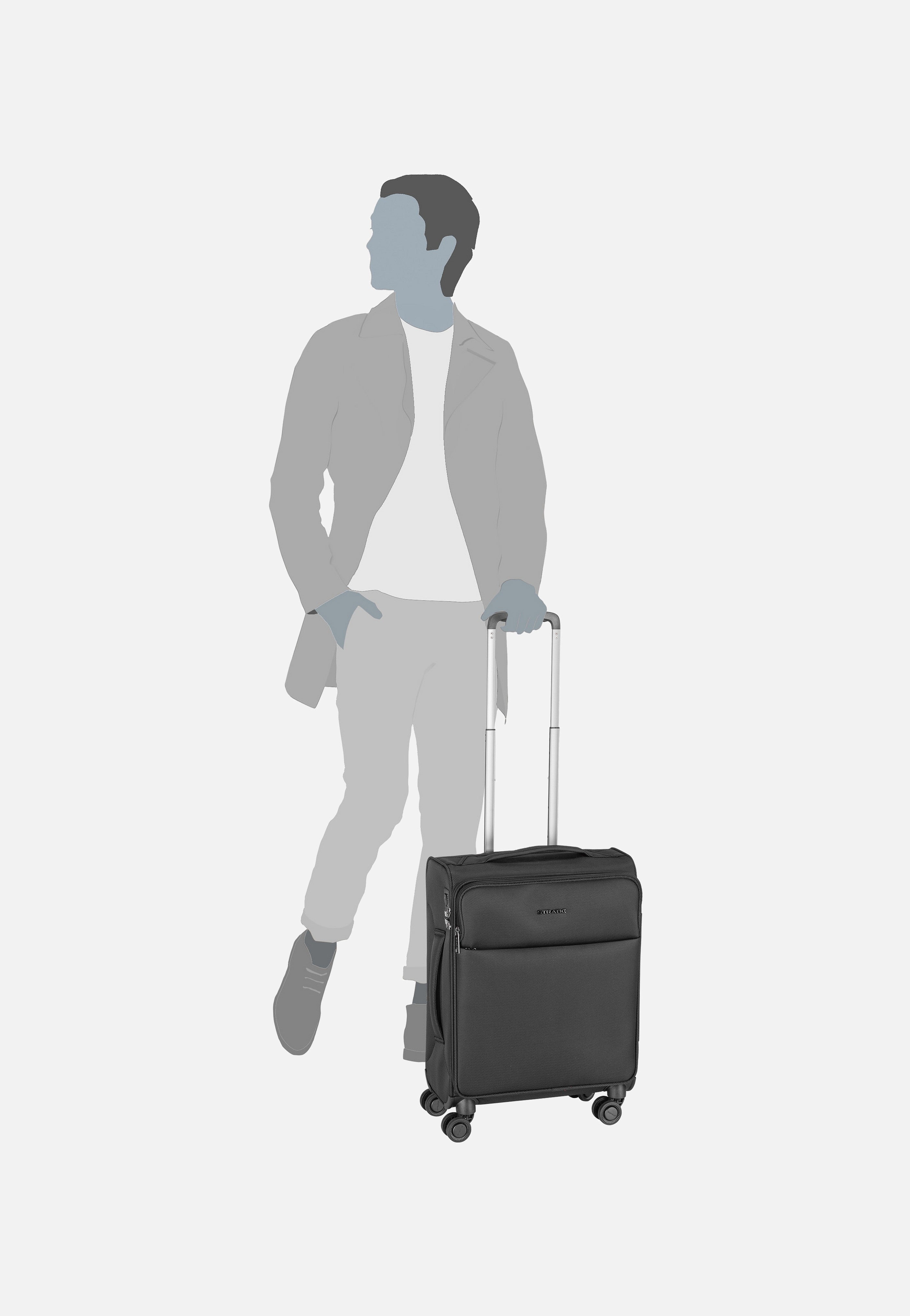 Stratic Stratic Light+ Trolley S Red Suitcase