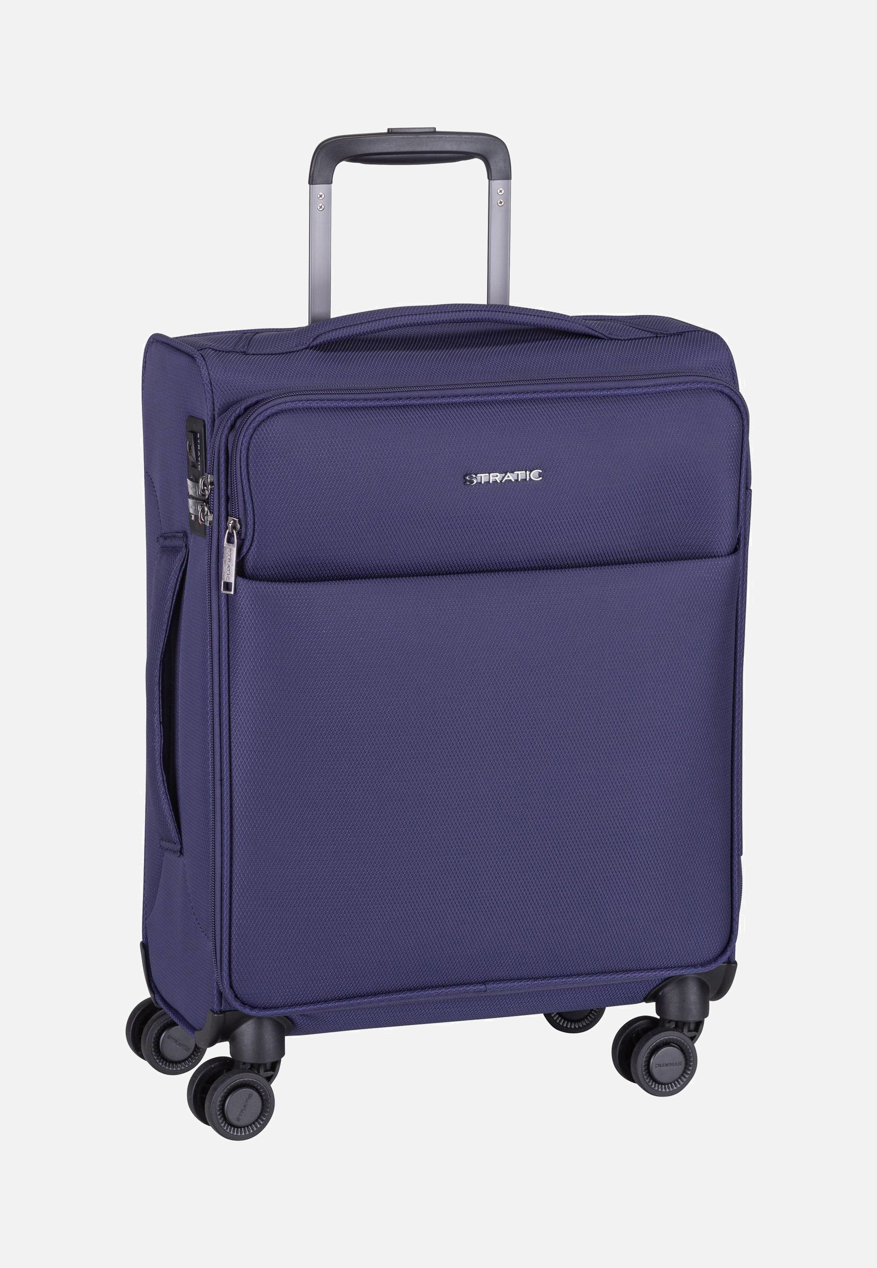 Stratic - Stratic Light+ Trolley S Dark Blue - Suitcase | Neutral-Image