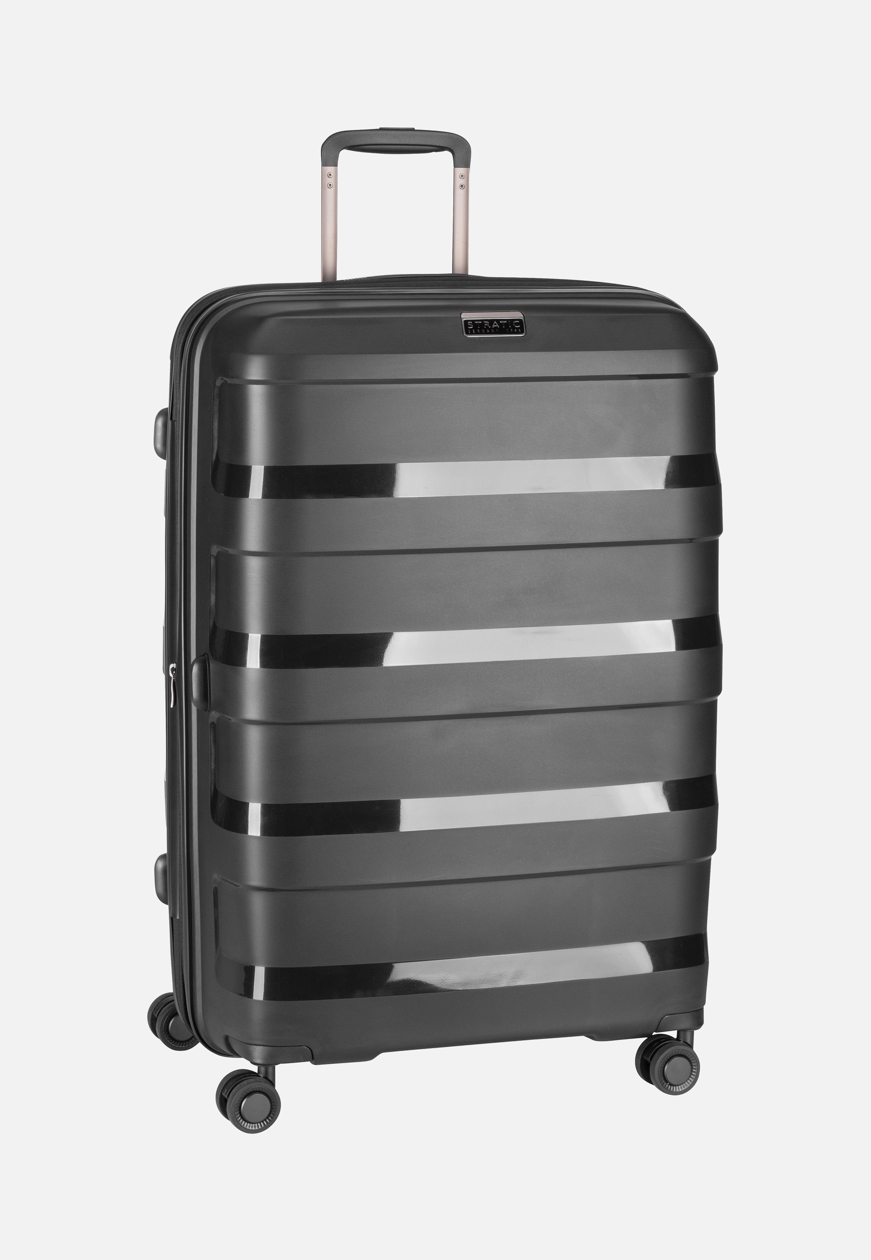 Stratic Straw+ Trolley L Black Suitcase