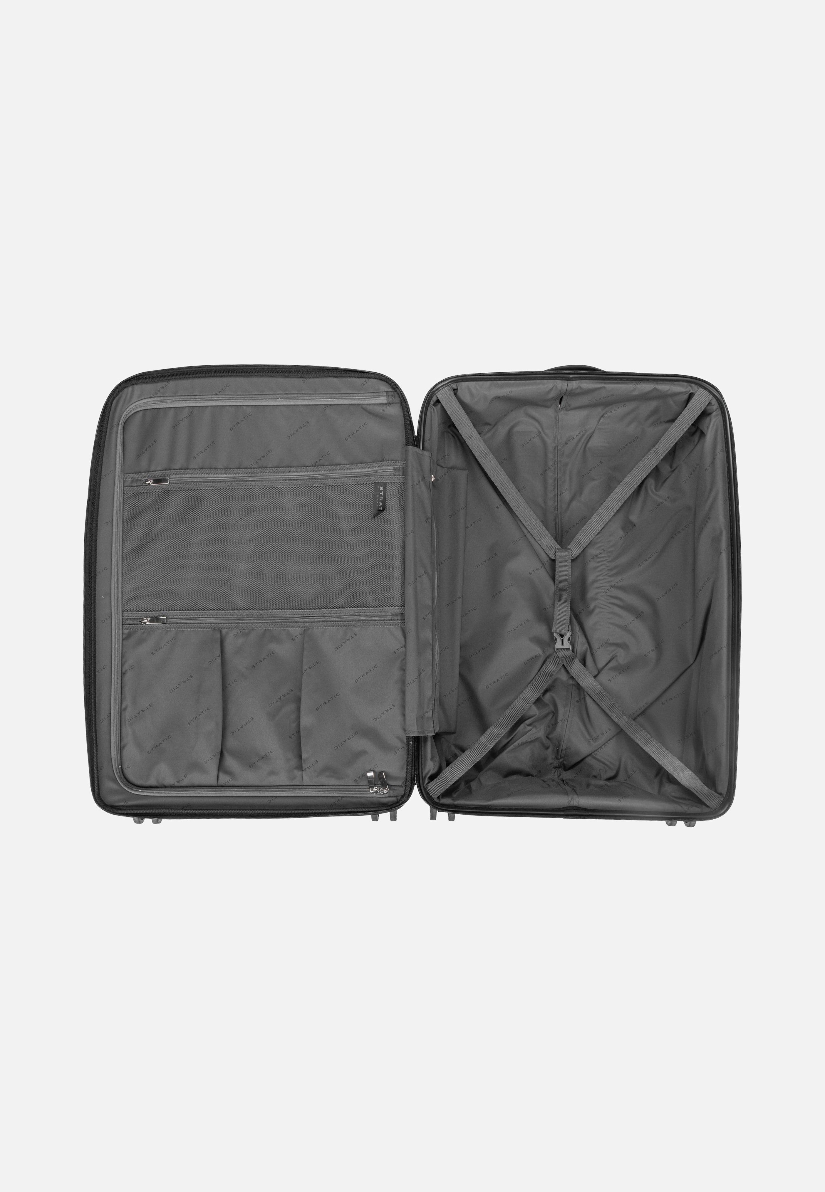 Stratic Straw+ Trolley L Black Suitcase