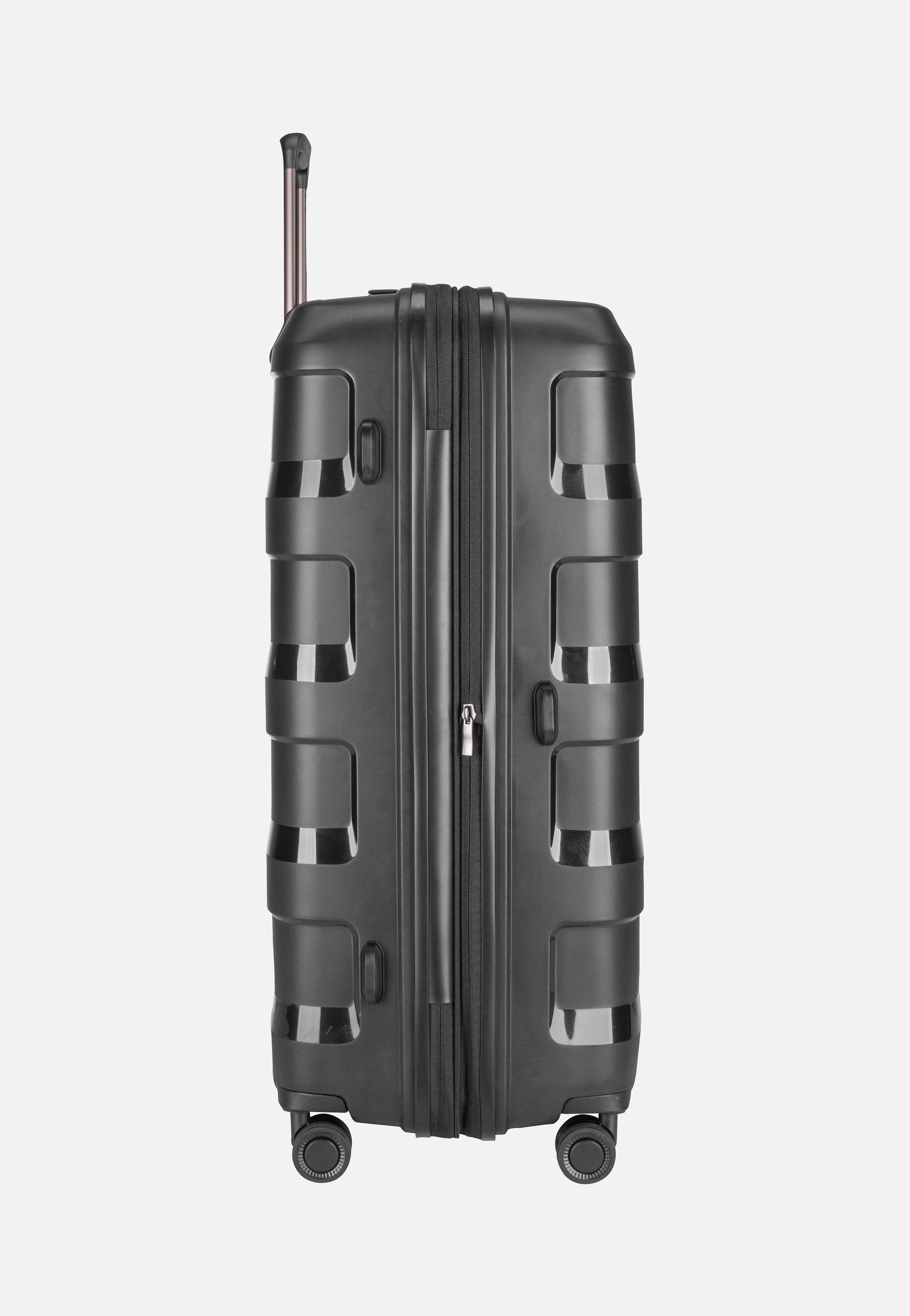 Stratic Straw+ Trolley L Black Suitcase